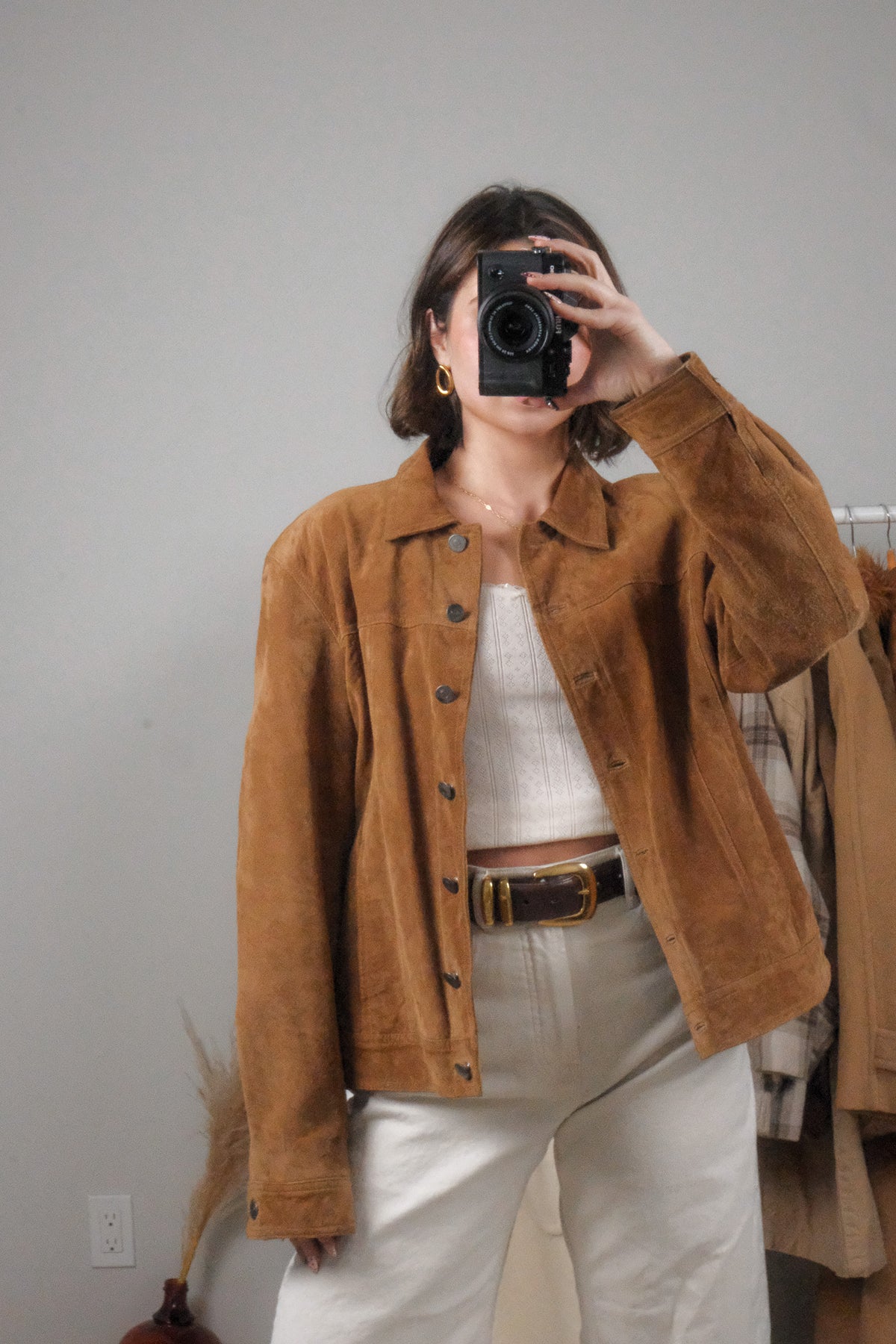 Vintage x Suede Overcoat (L)