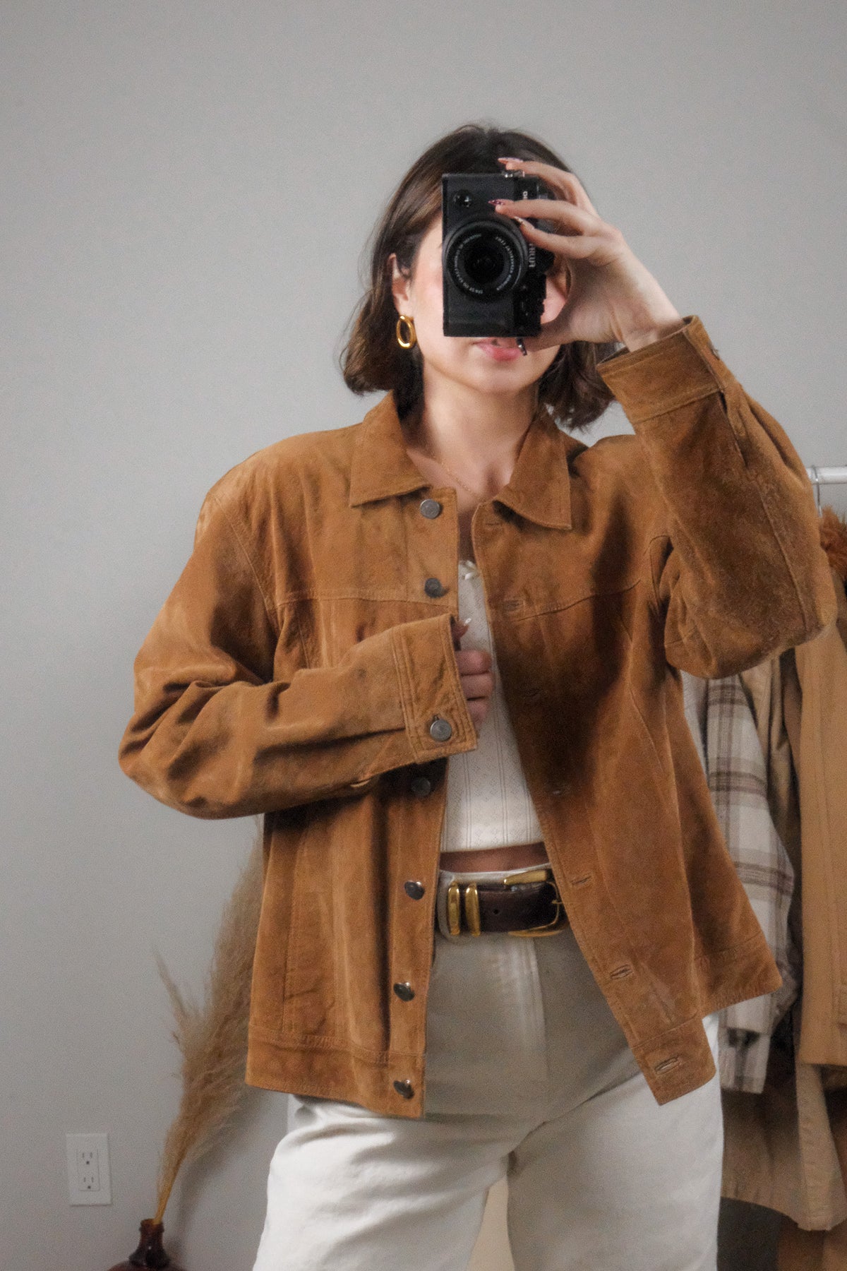 Vintage x Suede Overcoat (L)
