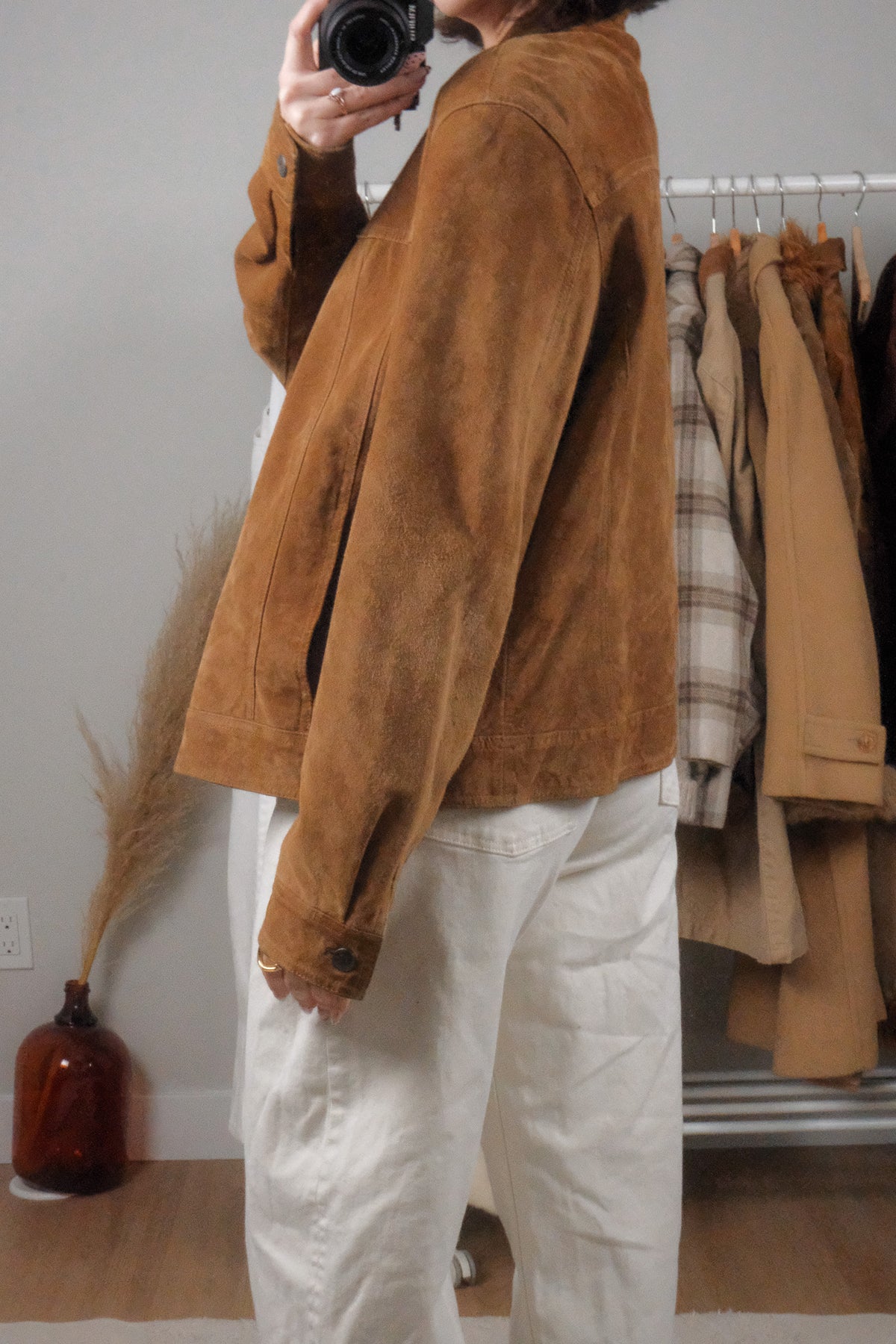 Vintage x Suede Overcoat (L)