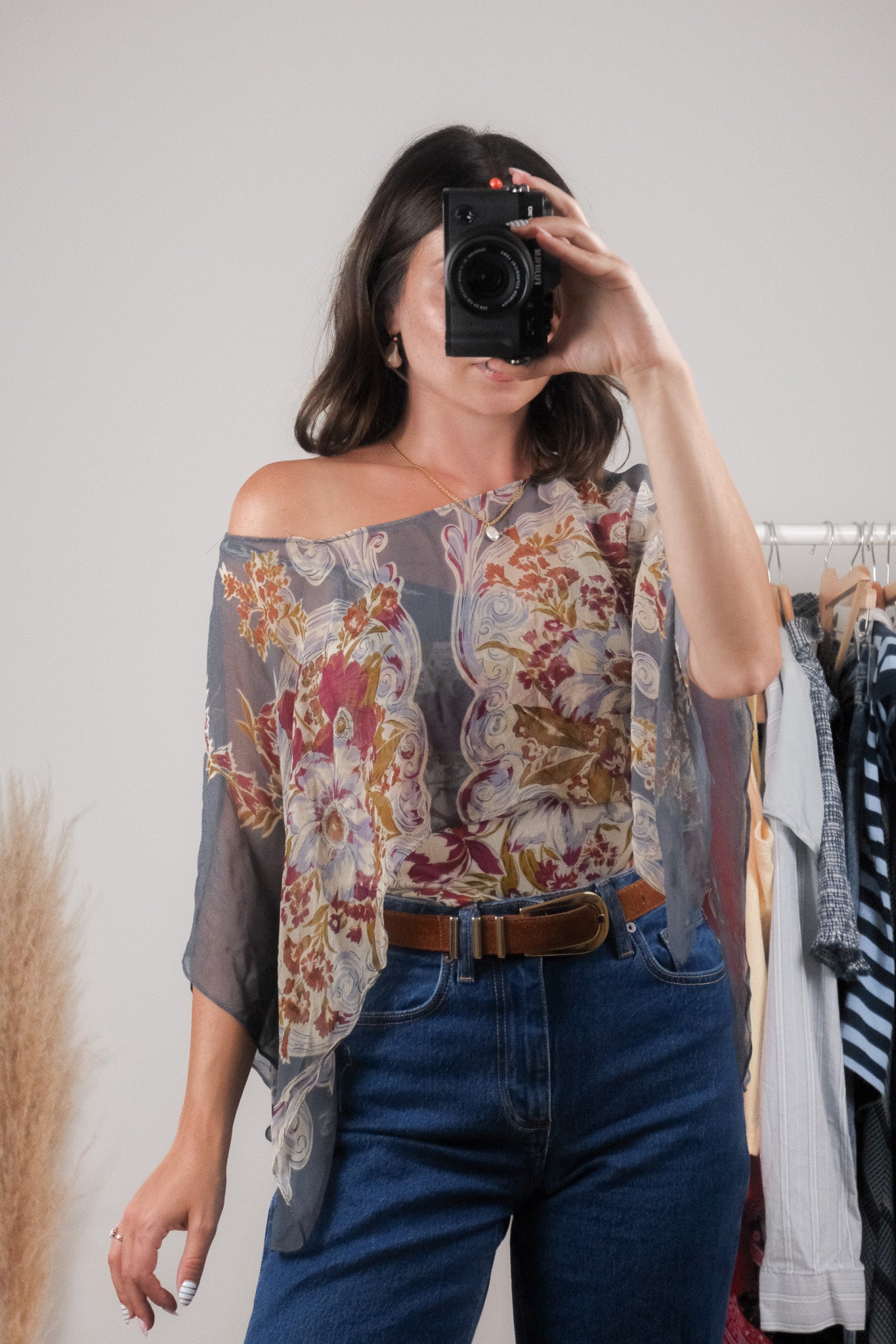 Silk x Patterned Layered Top (S)