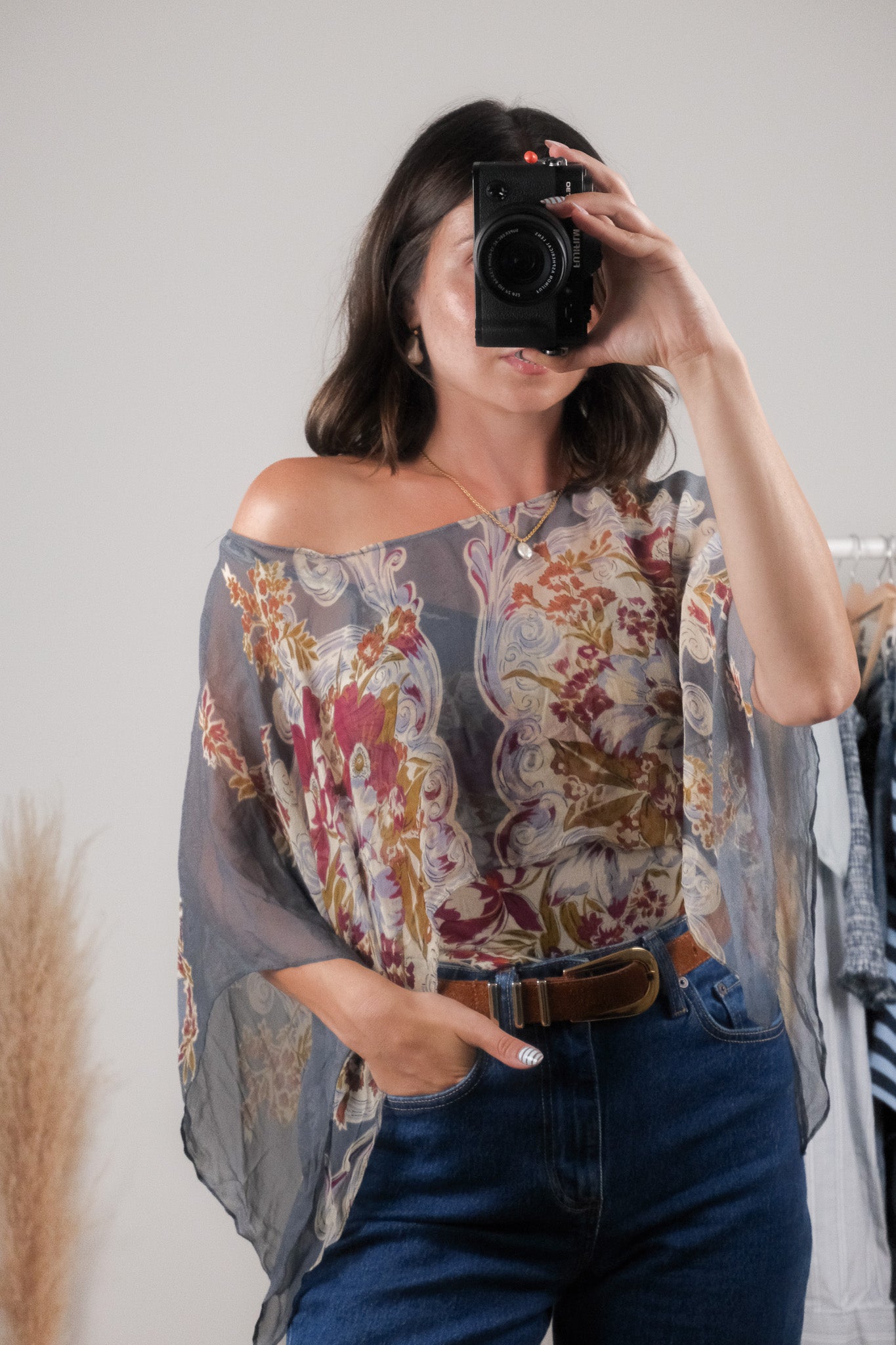 Silk x Patterned Layered Top (S)