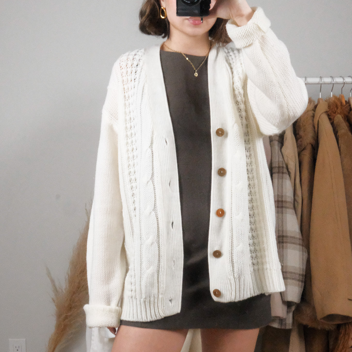 Vintage x Chunky Cardigan (XL)