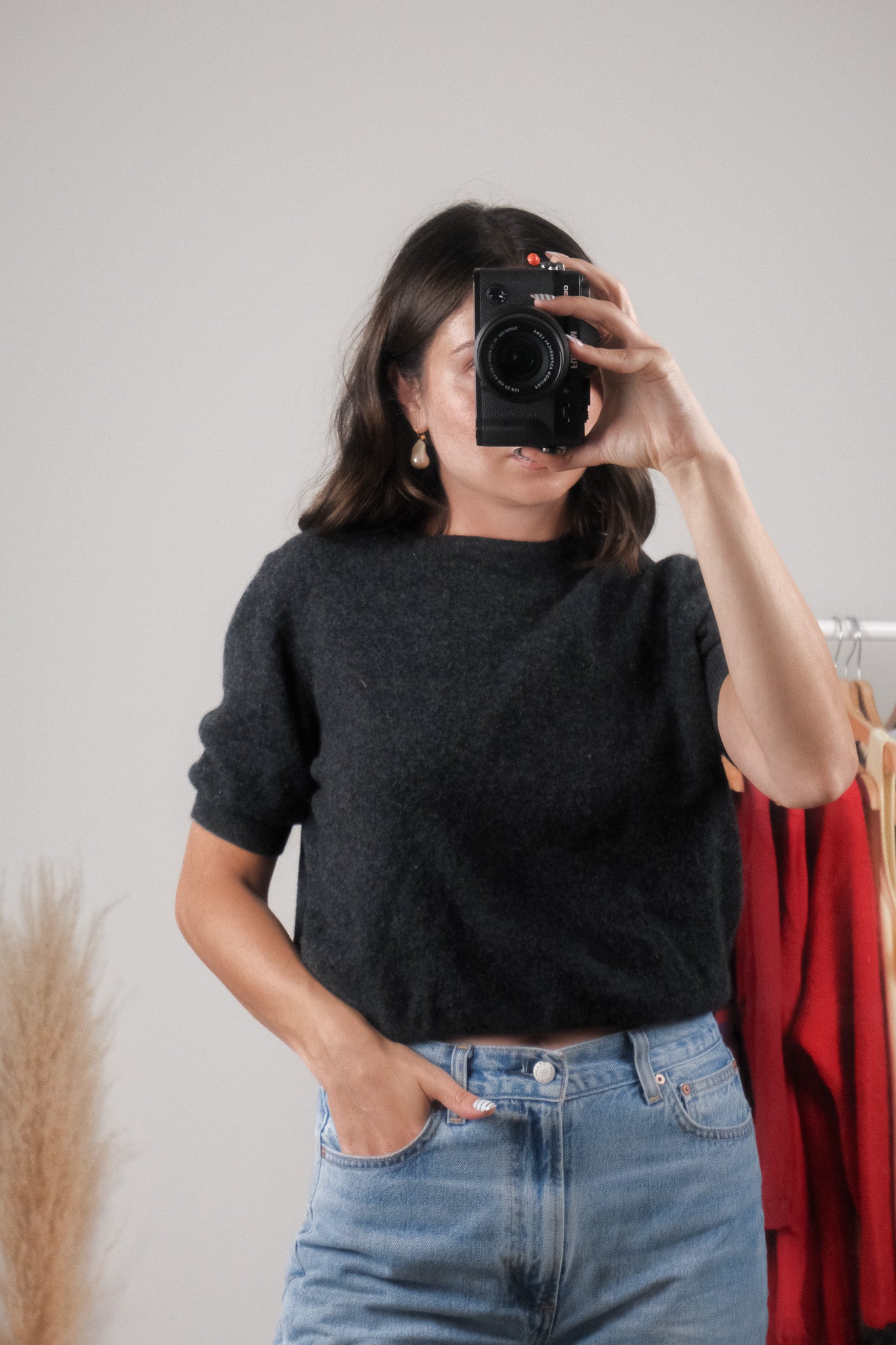 Made in Italy x Vintage x Wool/Angora Short-Sleeve Knit (S/M)