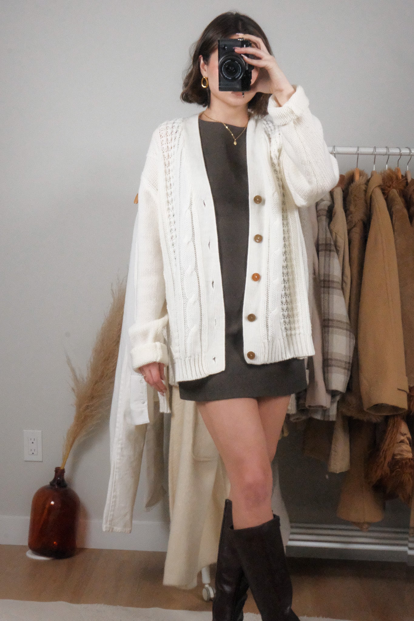 Vintage x Chunky Cardigan (XL)