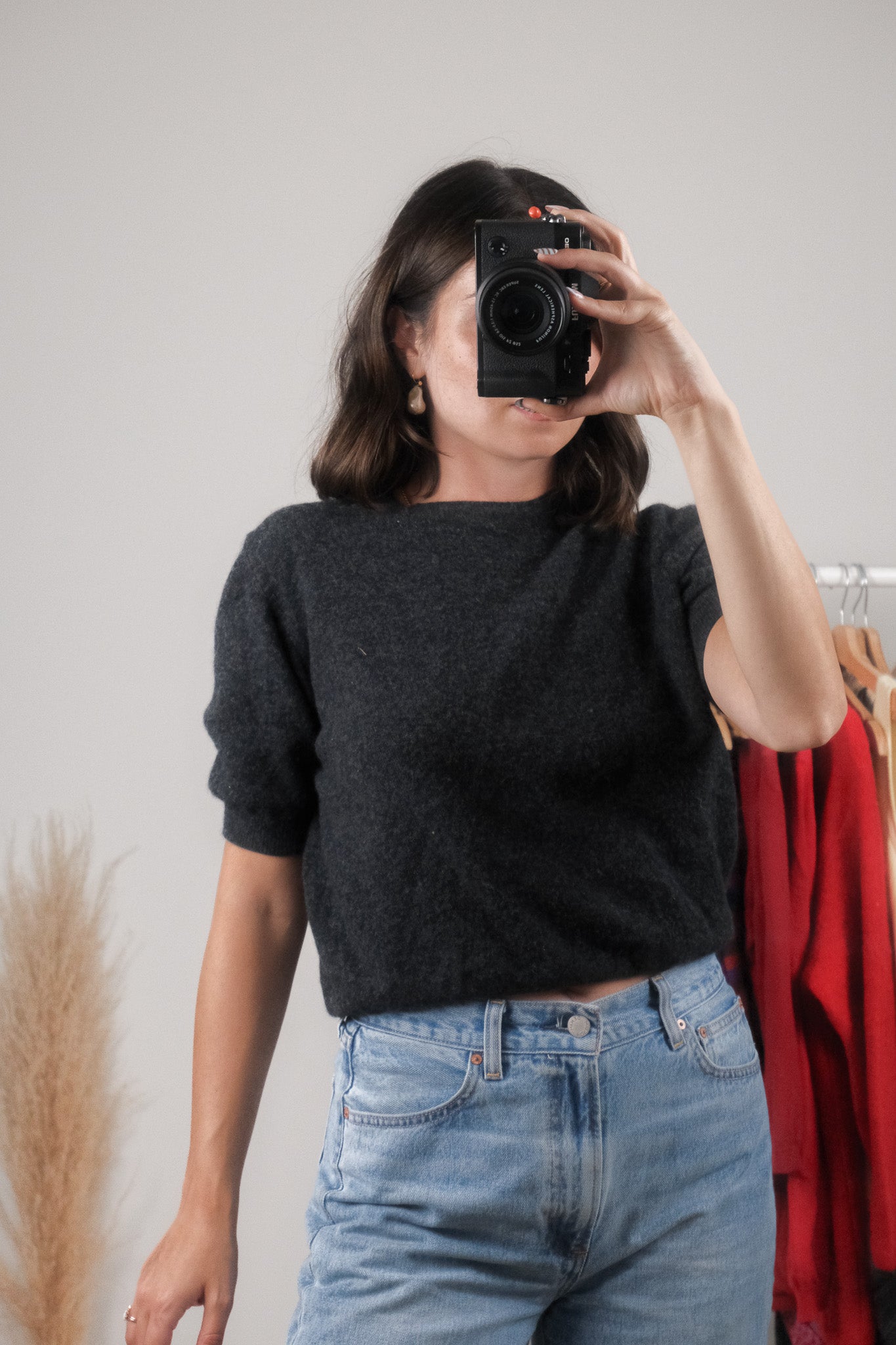 Made in Italy x Vintage x Wool/Angora Short-Sleeve Knit (S/M)