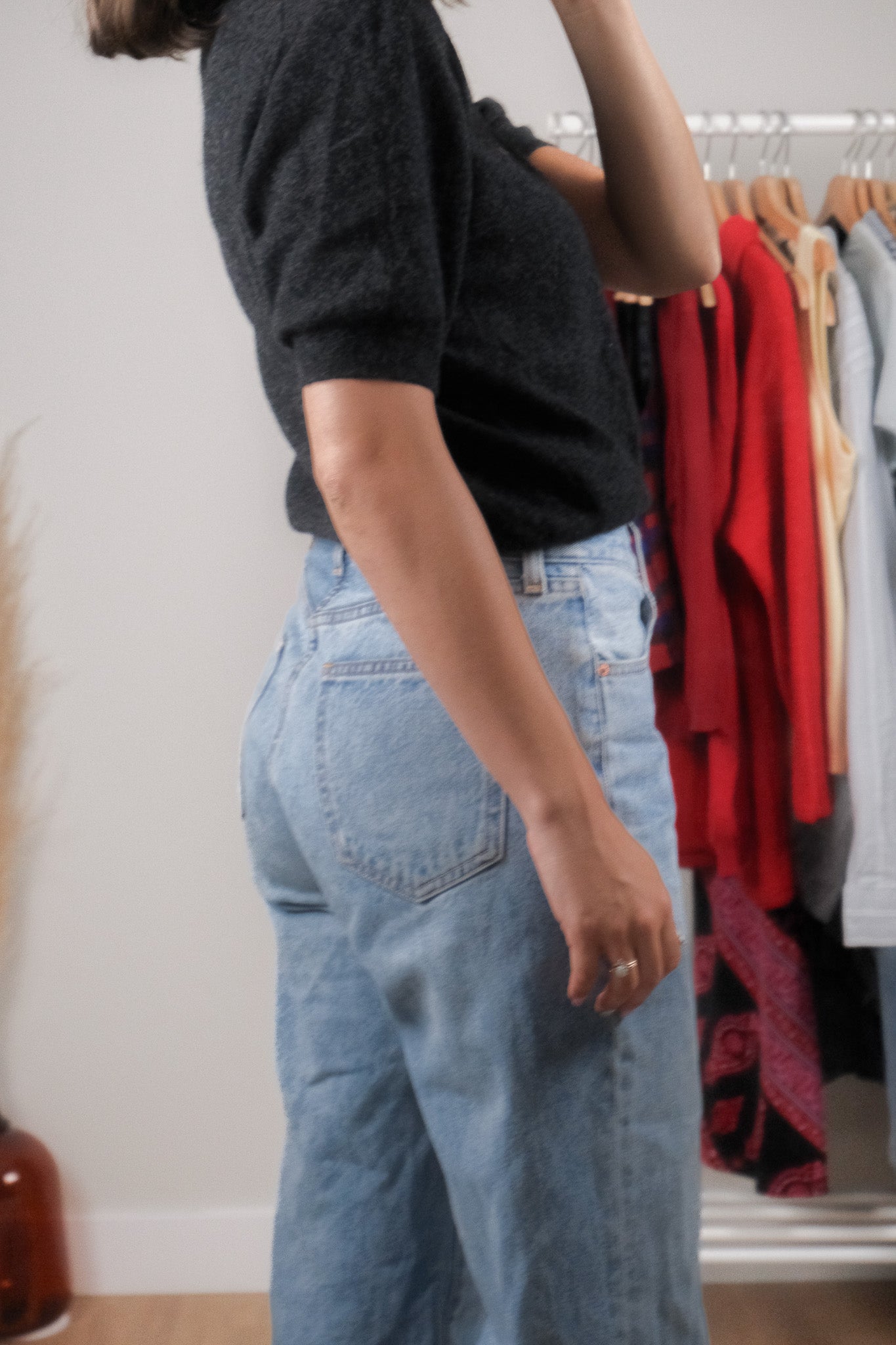 Made in Italy x Vintage x Wool/Angora Short-Sleeve Knit (S/M)