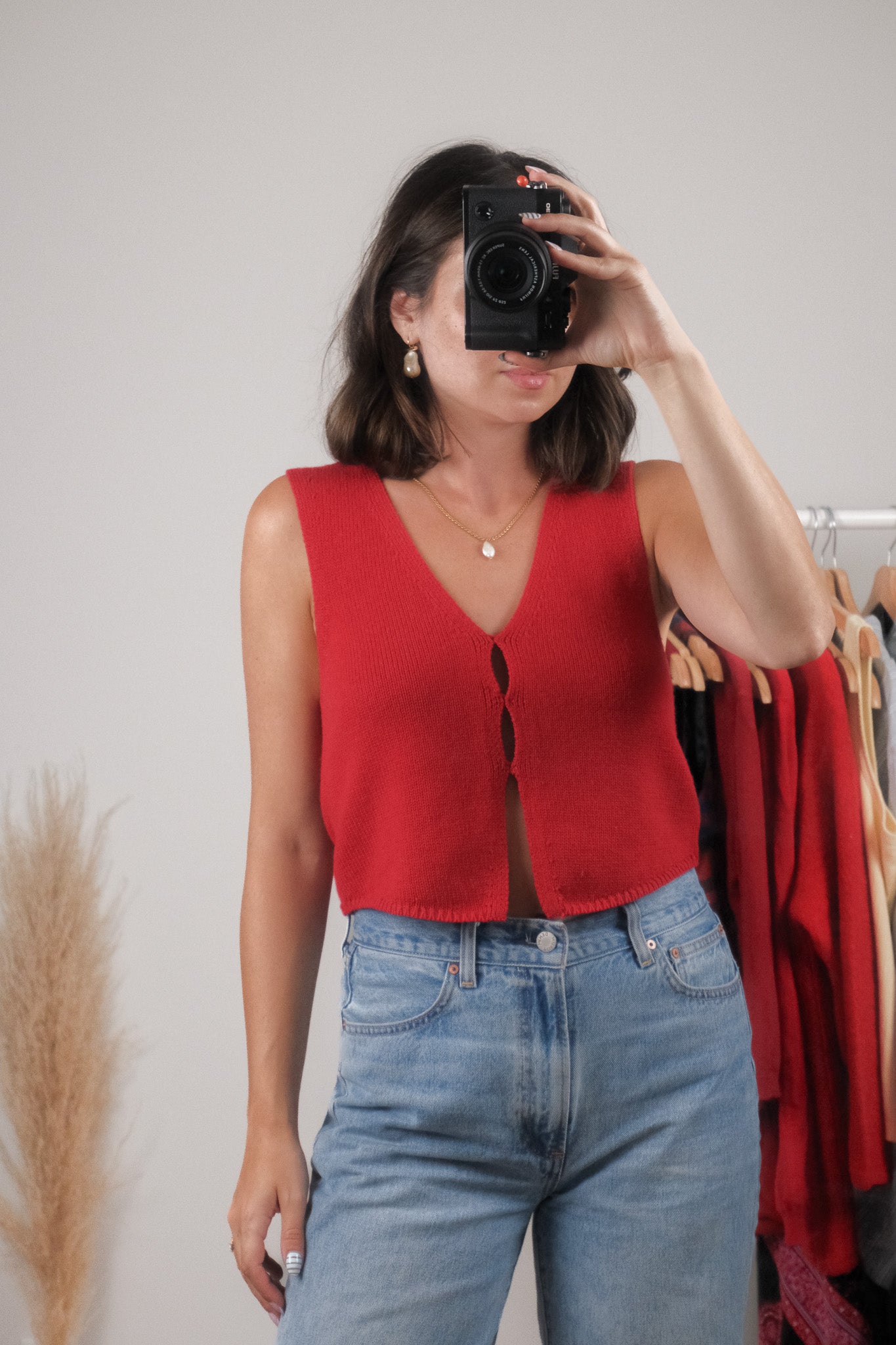 Aritzia x Cotton/Wool Knit Vest (S)