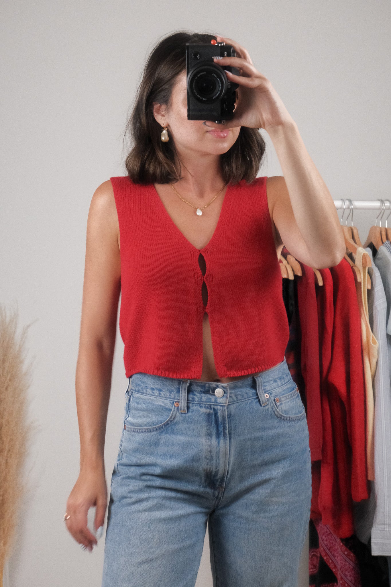 Aritzia x Cotton/Wool Knit Vest (S)