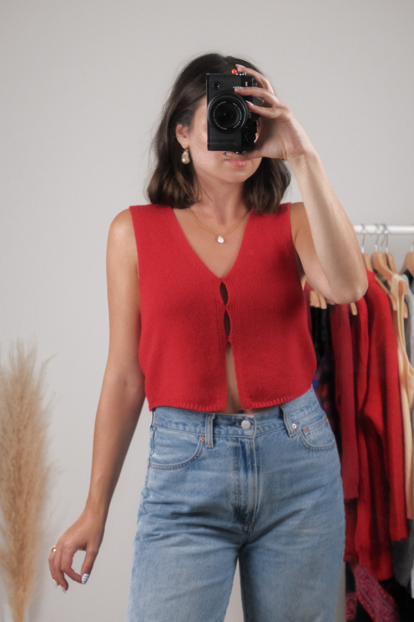 Aritzia x Cotton/Wool Knit Vest (S)