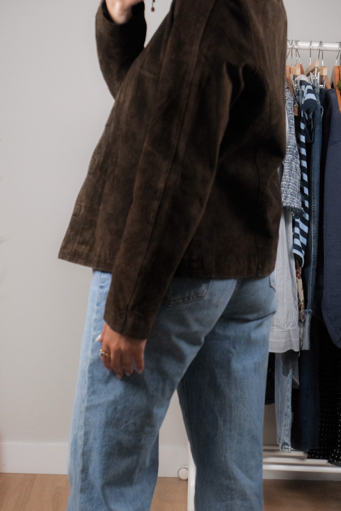 Vintage x Suede Shacket (M)