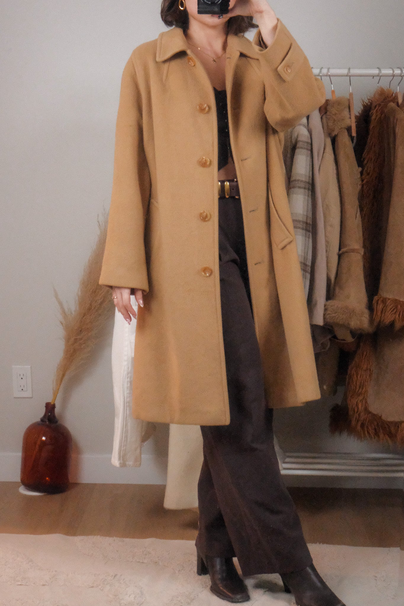 Made in USA x Vintage x 100% Camel Hair Coat (12)