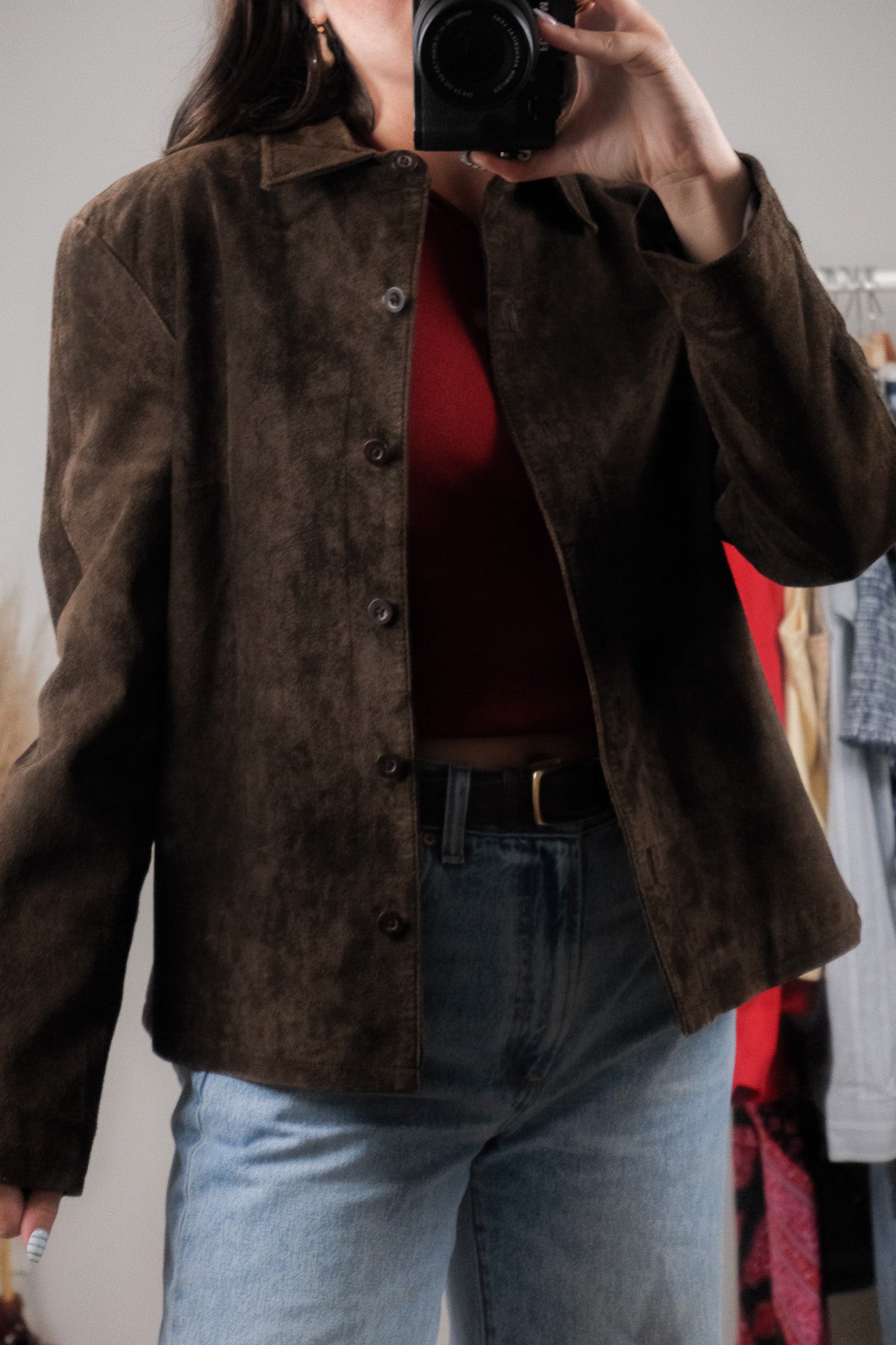Vintage x Suede Shacket (M)