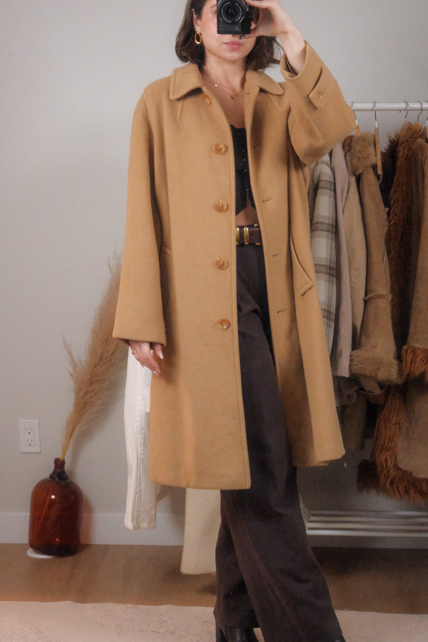 Made in USA x Vintage x 100% Camel Hair Coat (12)