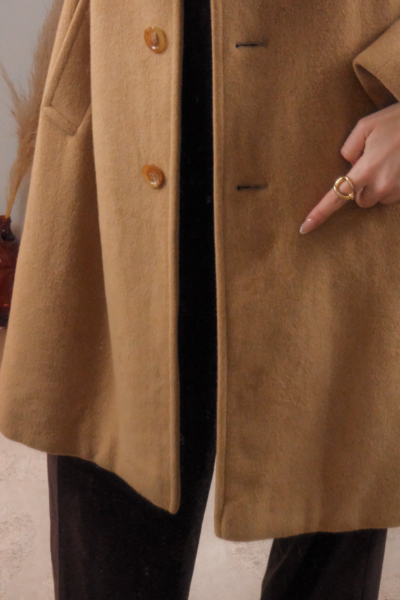 Made in USA x Vintage x 100% Camel Hair Coat (12)