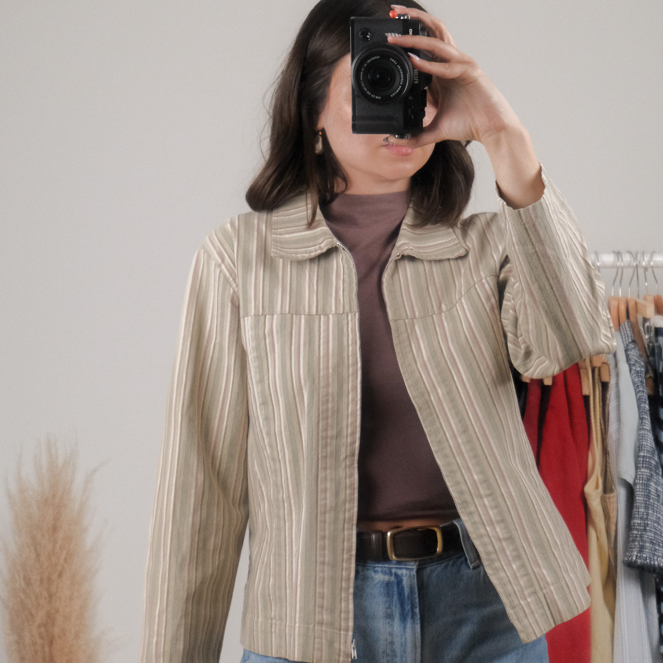 Made in Canada x Vintage x Striped Jacket (M/L)