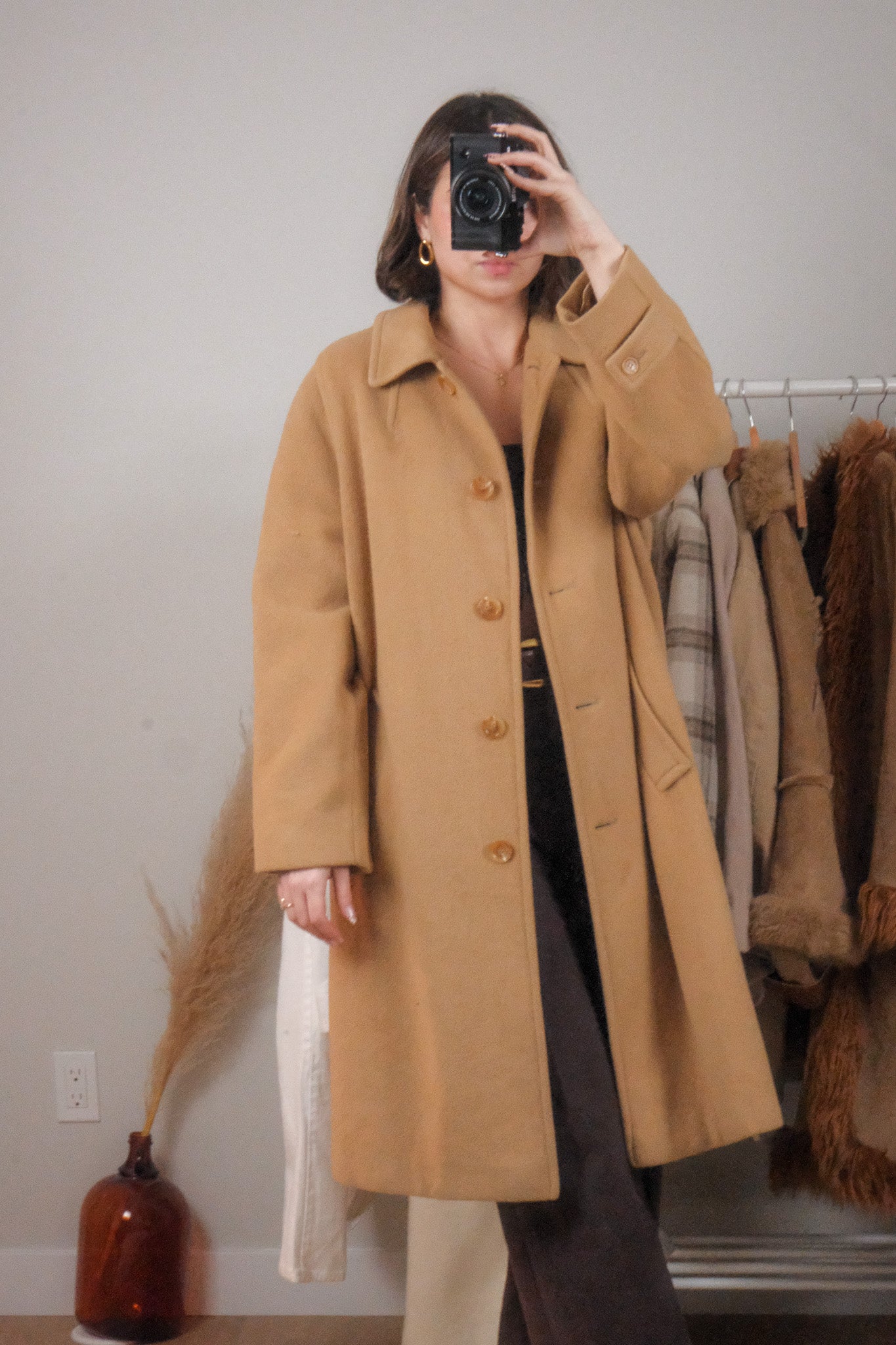 Made in USA x Vintage x 100% Camel Hair Coat (12)