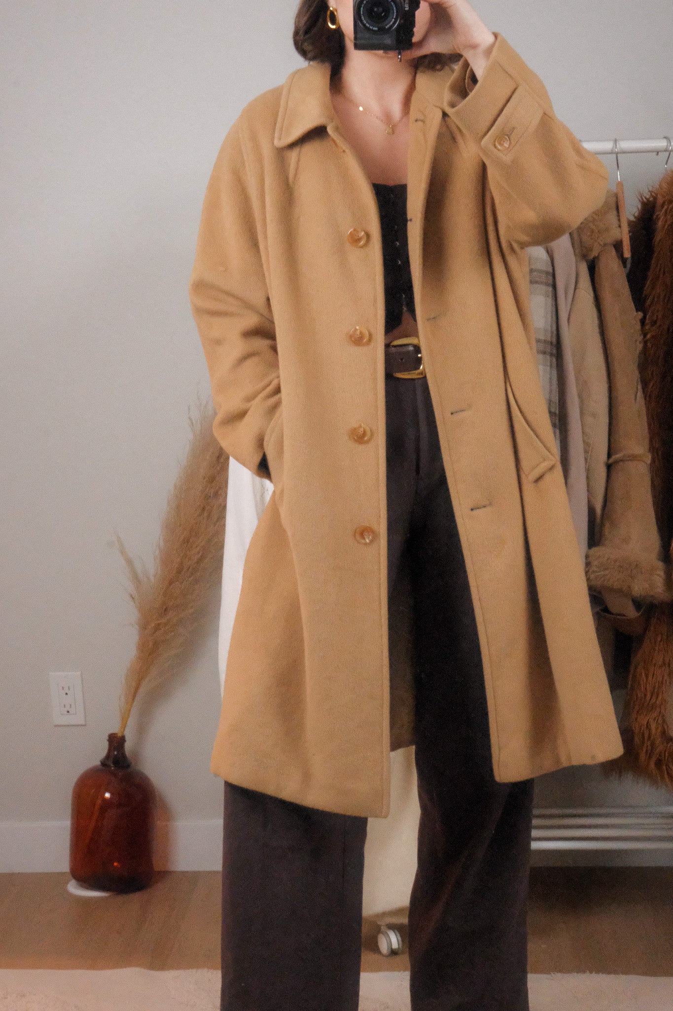 Made in USA x Vintage x 100% Camel Hair Coat (12)