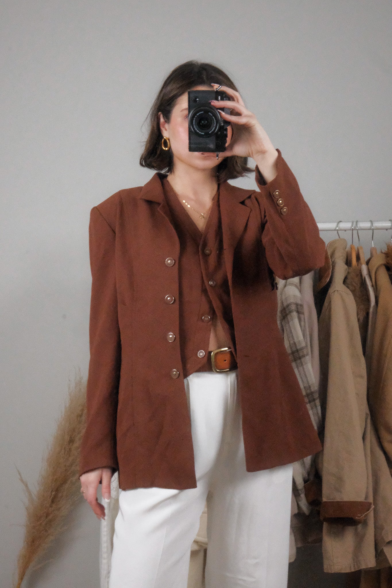 Made in USA x Vintage x Vest + Blazer Set (S)
