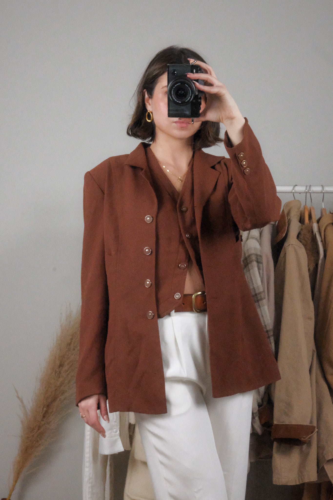 Made in USA x Vintage x Vest + Blazer Set (S)