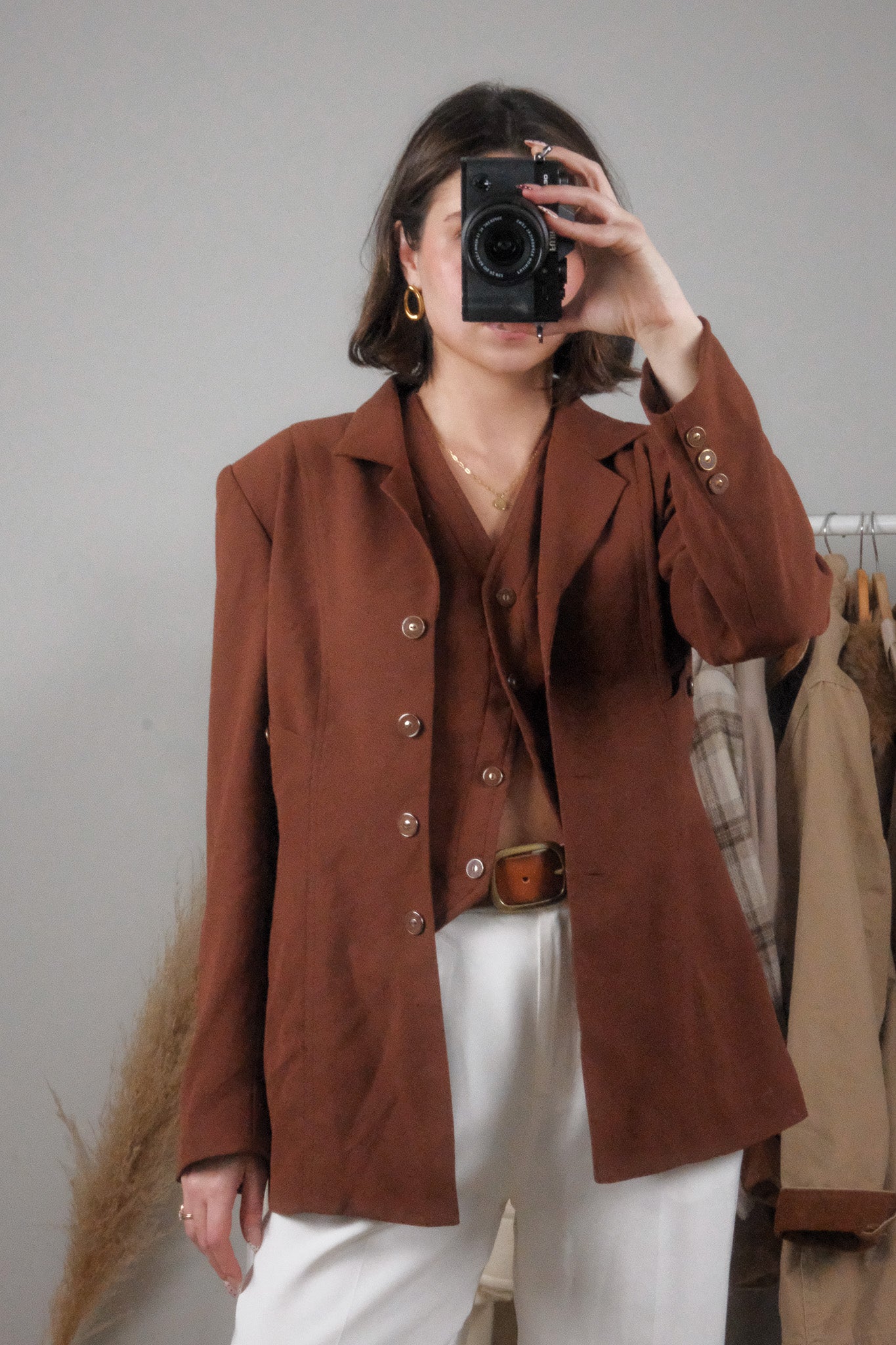 Made in USA x Vintage x Vest + Blazer Set (S)
