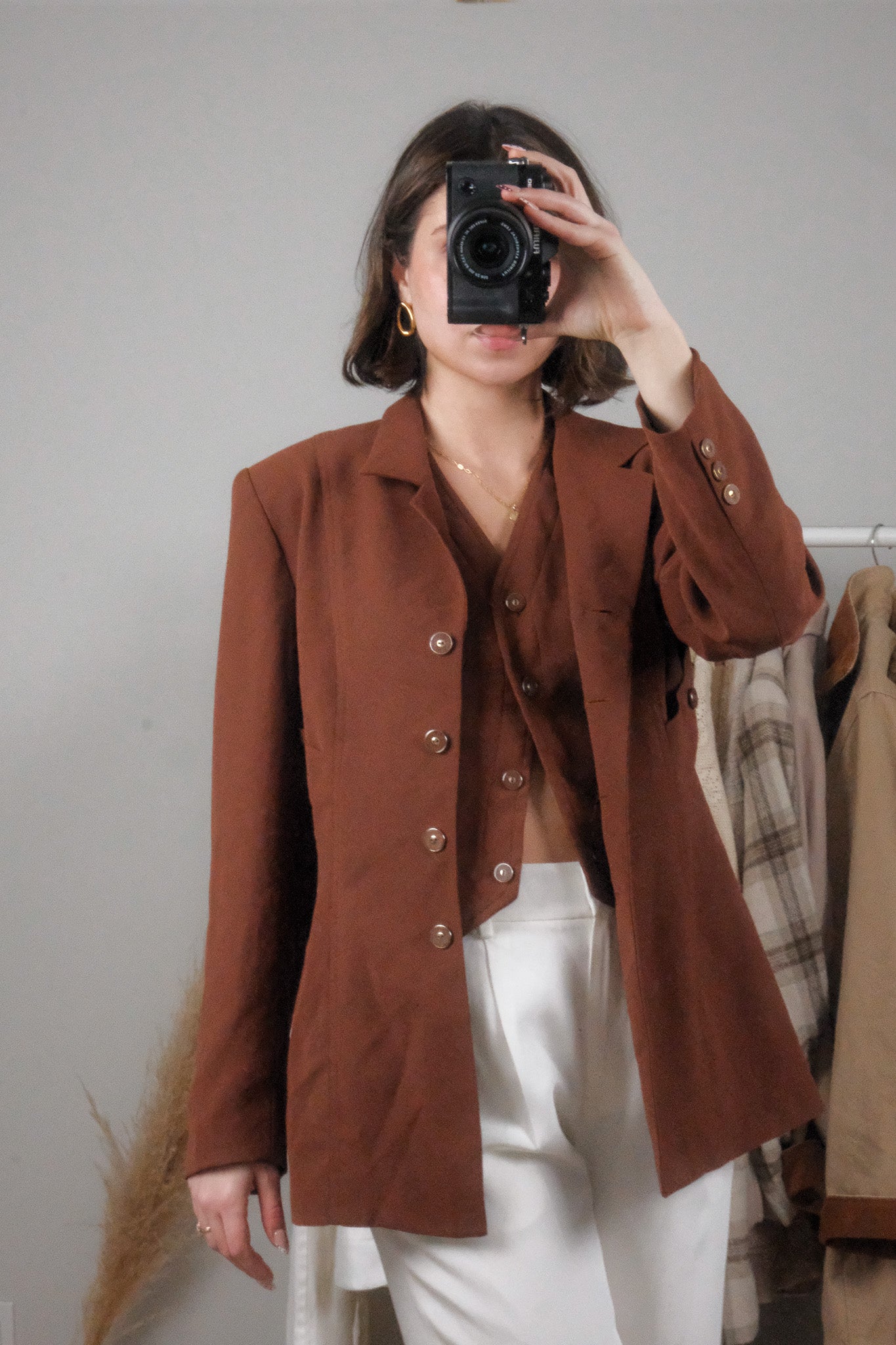Made in USA x Vintage x Vest + Blazer Set (S)