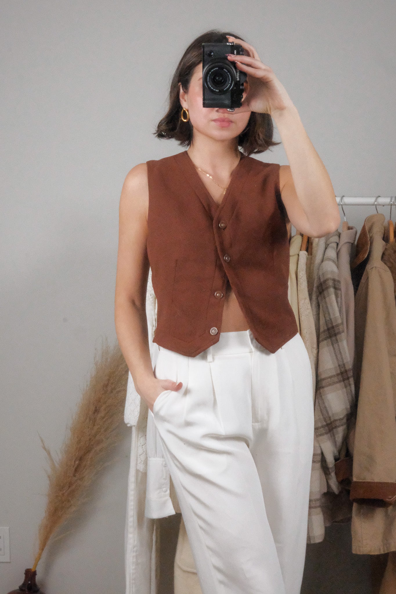 Made in USA x Vintage x Vest + Blazer Set (S)