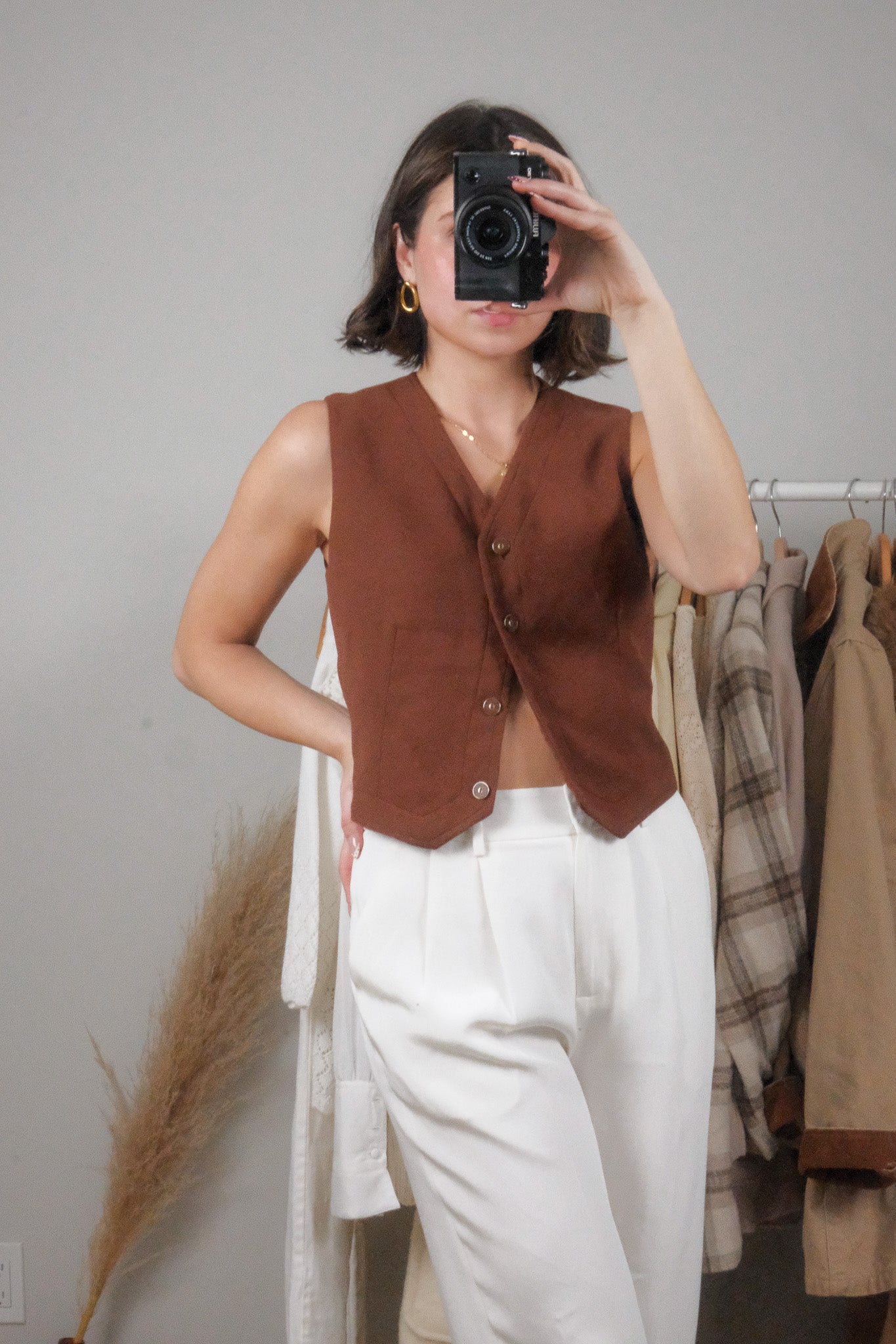 Made in USA x Vintage x Vest + Blazer Set (S)