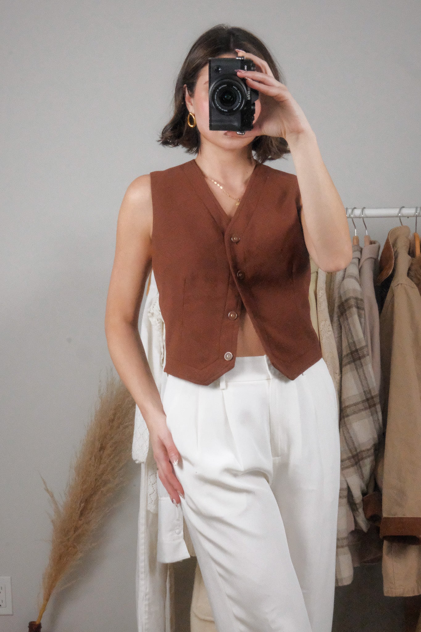 Made in USA x Vintage x Vest + Blazer Set (S)