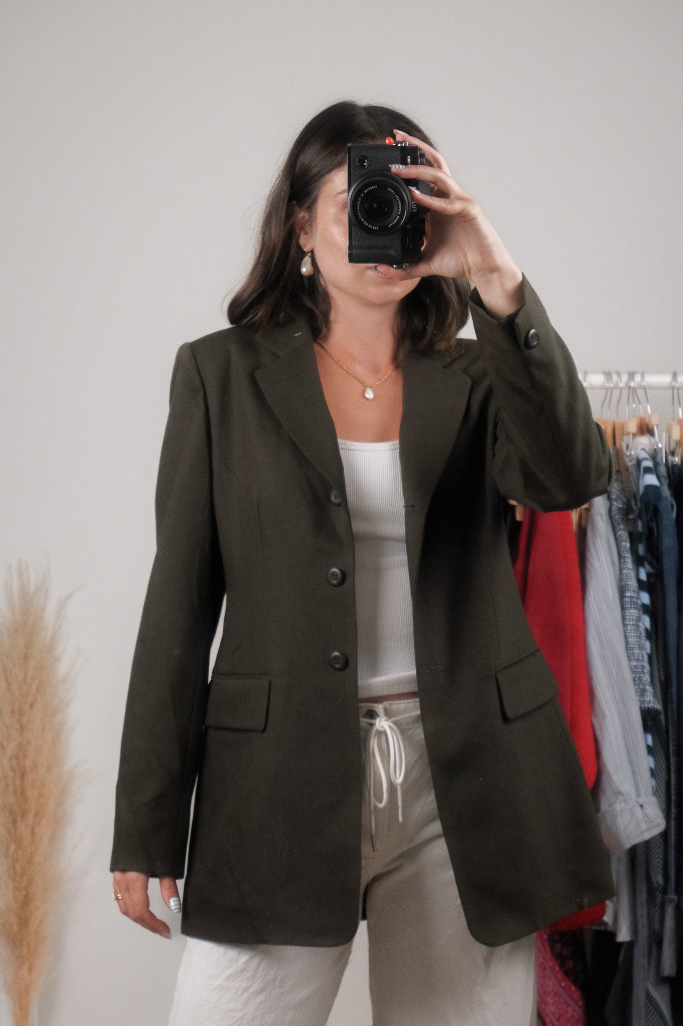 Made in Canada x Vintage x 100% Wool Structured Blazer (4/6)