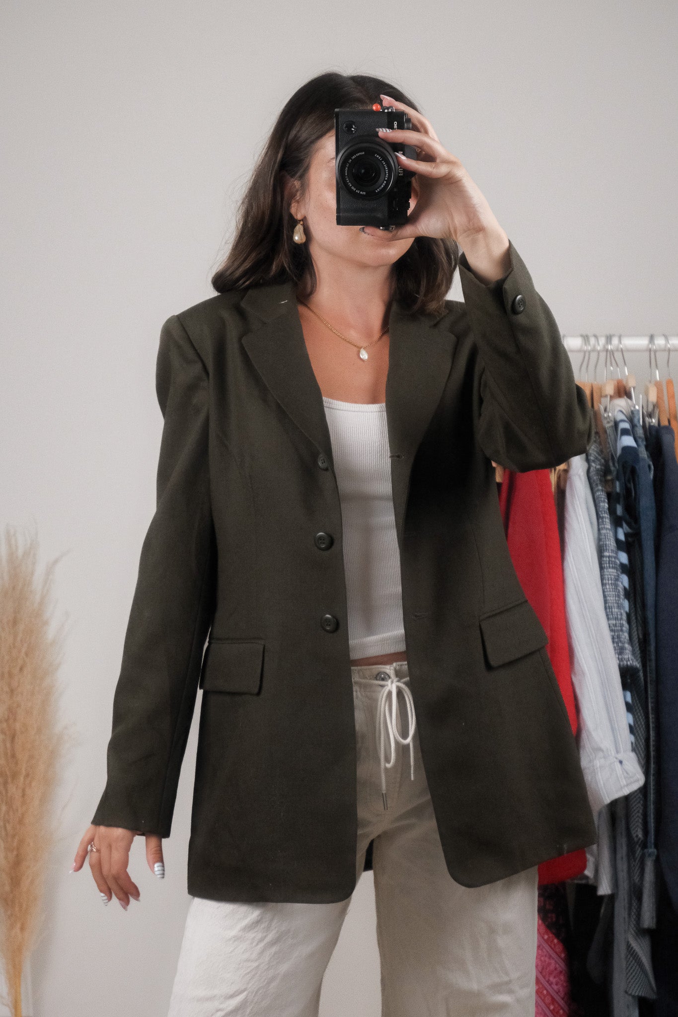 Made in Canada x Vintage x 100% Wool Structured Blazer (4/6)