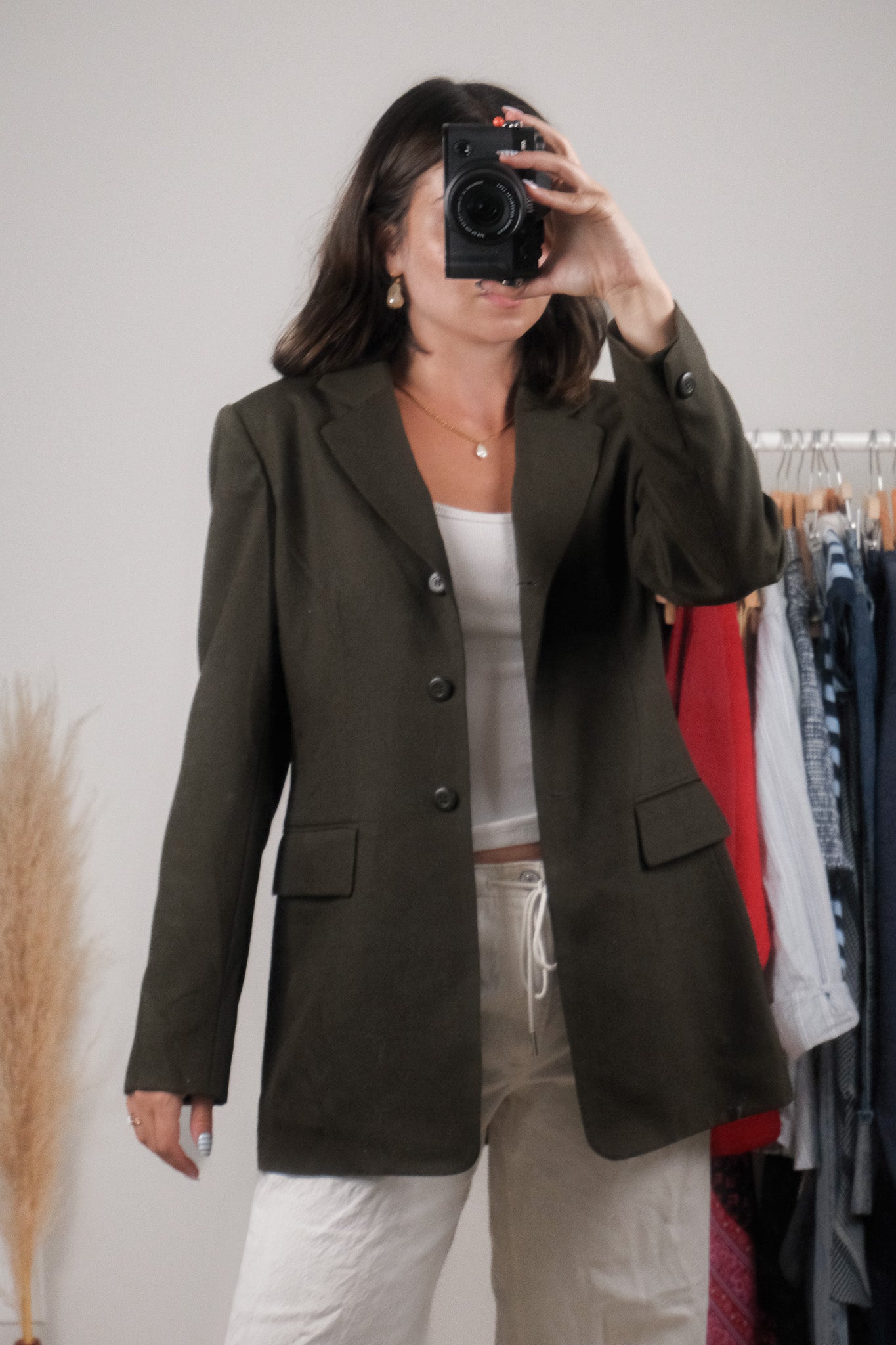 Made in Canada x Vintage x 100% Wool Structured Blazer (4/6)