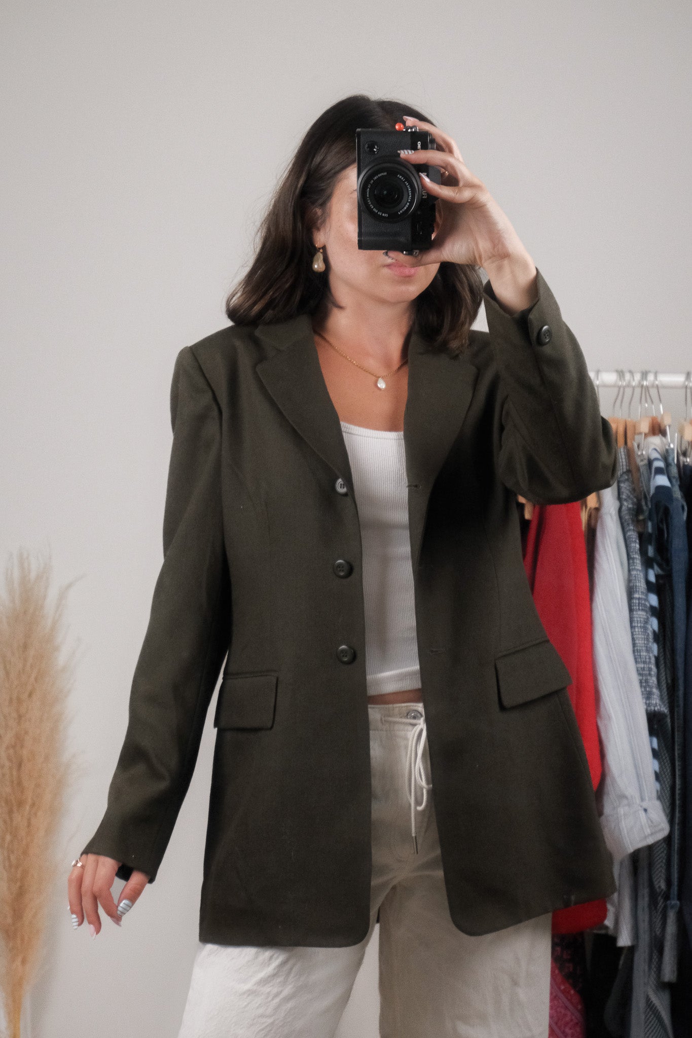 Made in Canada x Vintage x 100% Wool Structured Blazer (4/6)