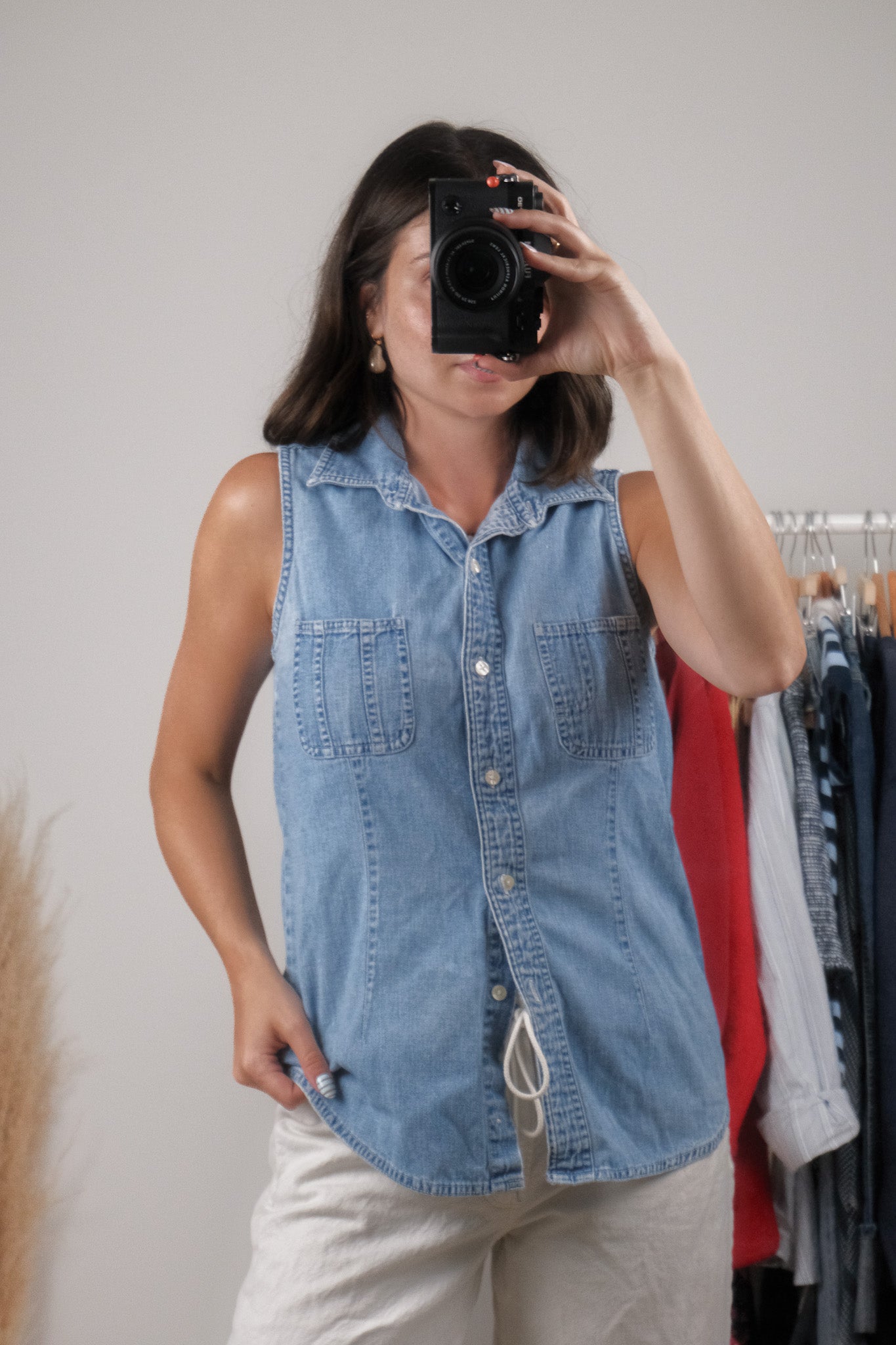Vintage x Cotton Denim Vest (S)