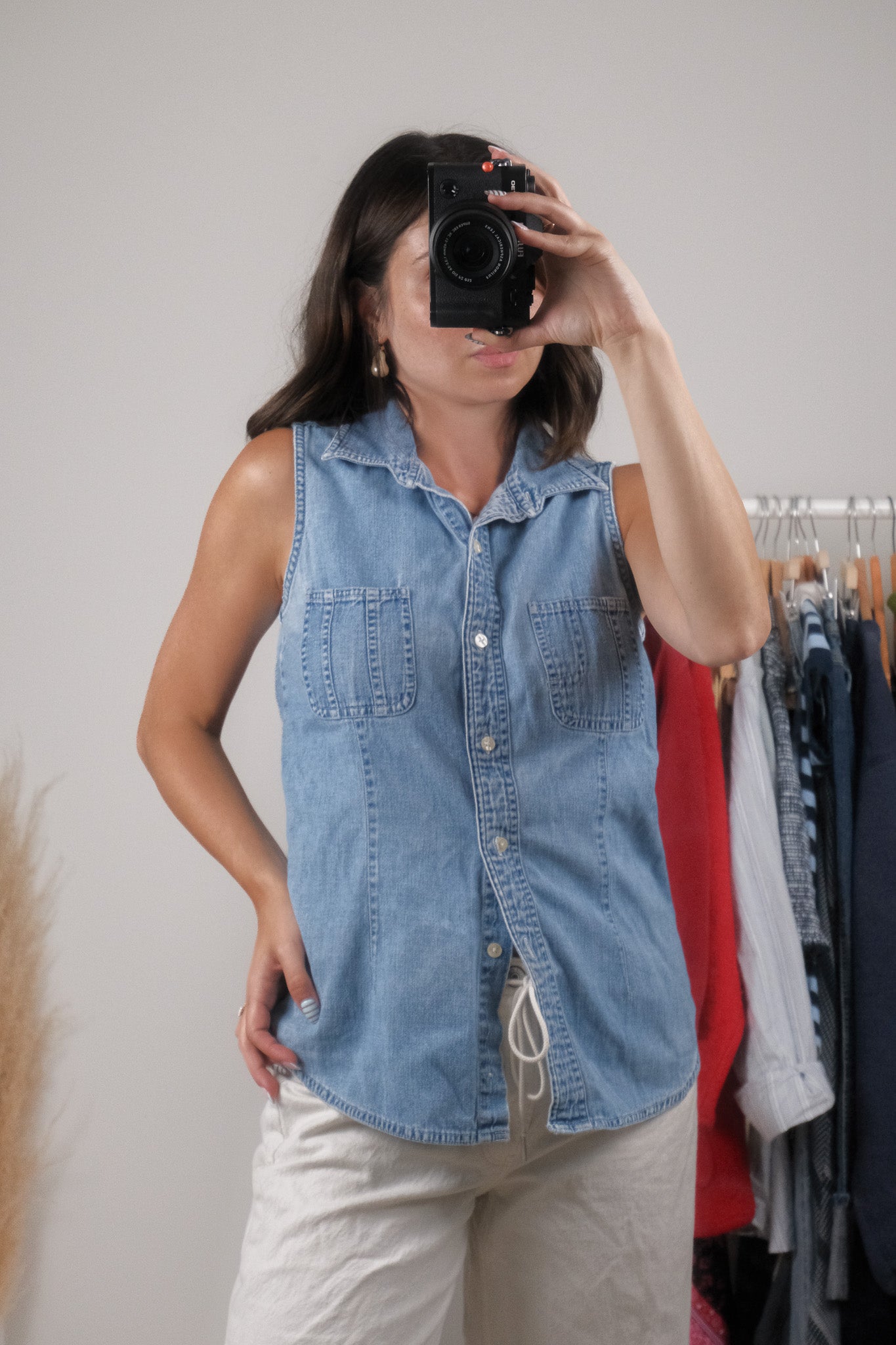 Vintage x Cotton Denim Vest (S)
