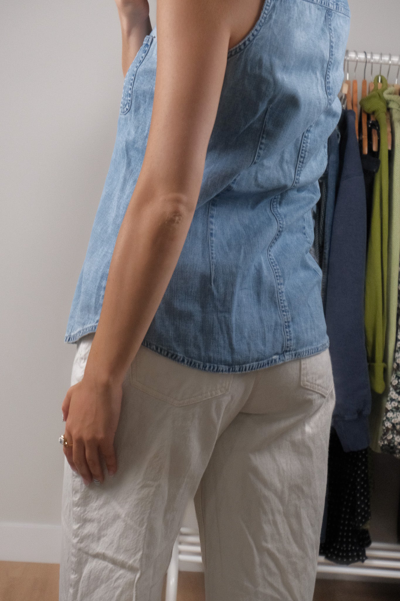 Vintage x Cotton Denim Vest (S)