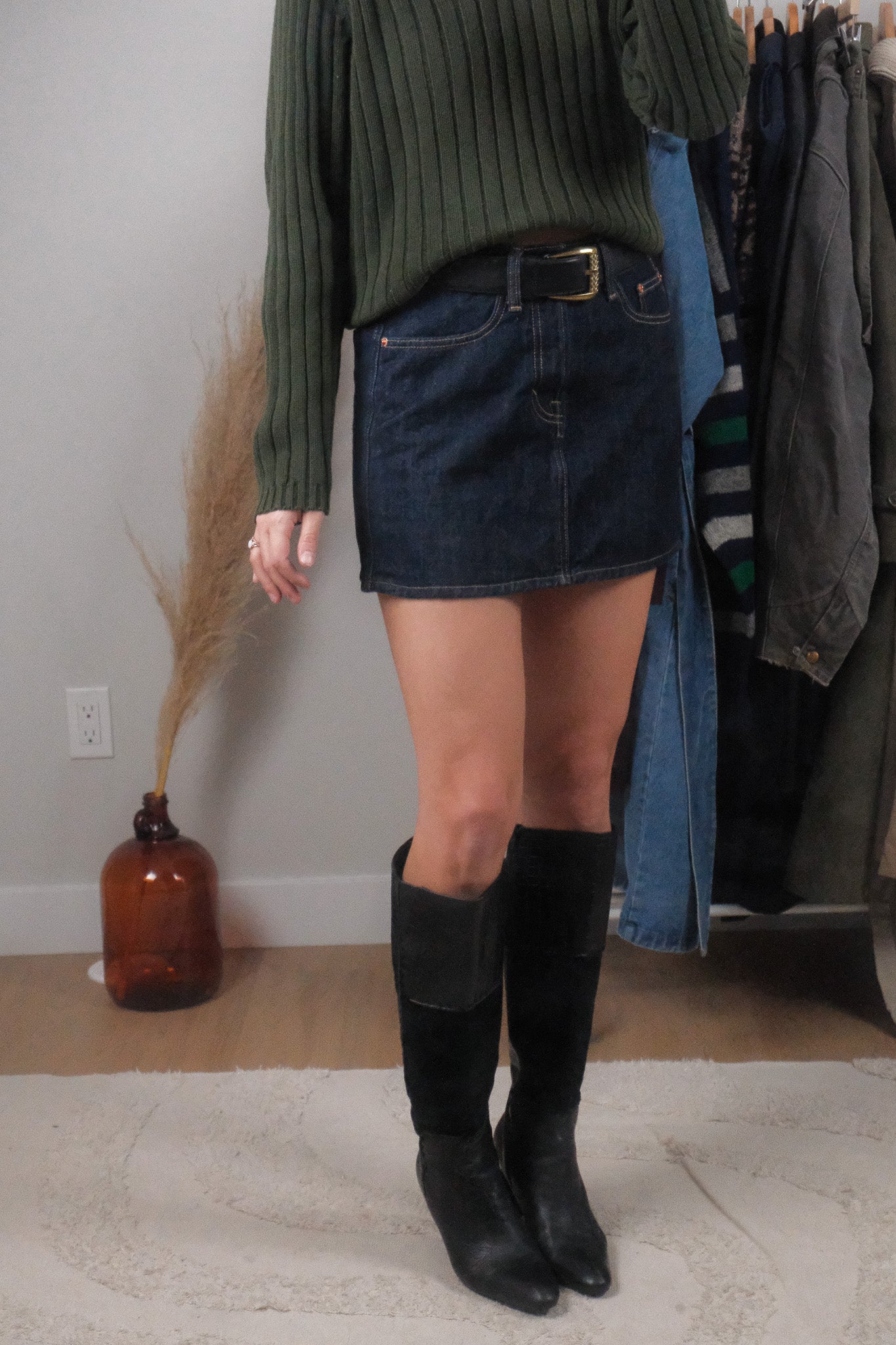 Modern x Denim Mini Skirt (2)