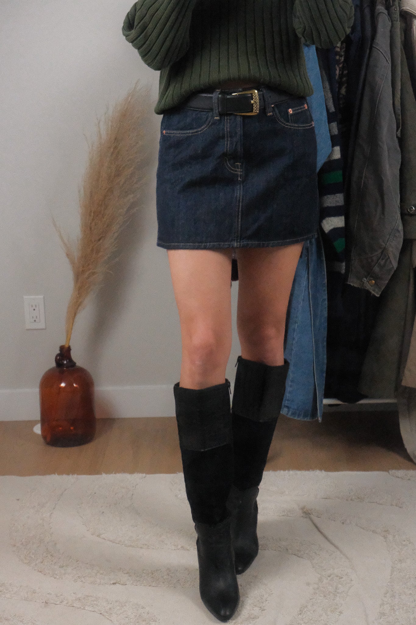 Modern x Denim Mini Skirt (2)