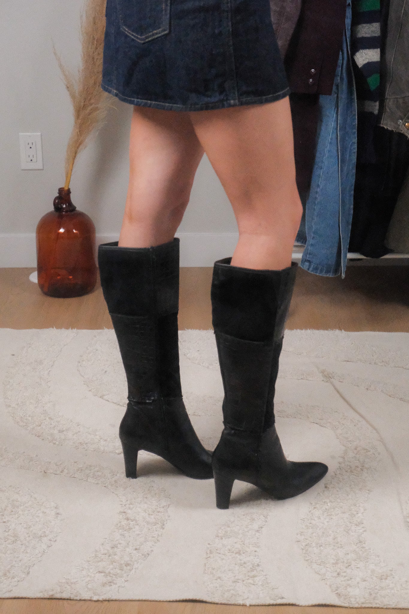 Vintage x Leather Patchwork Boots (8.5/9)