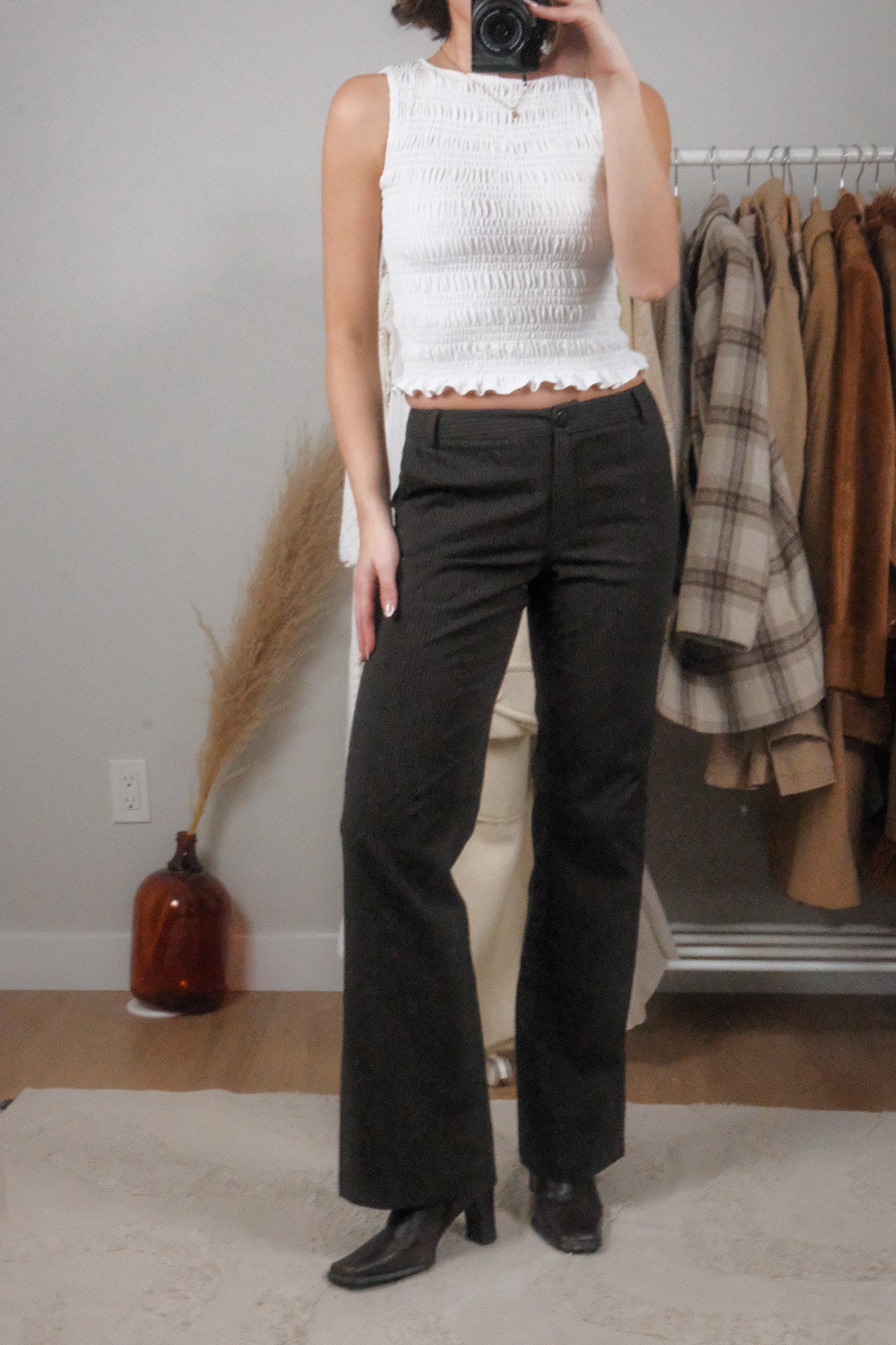 Vintage x Midrise Pinstriped Pants (2)