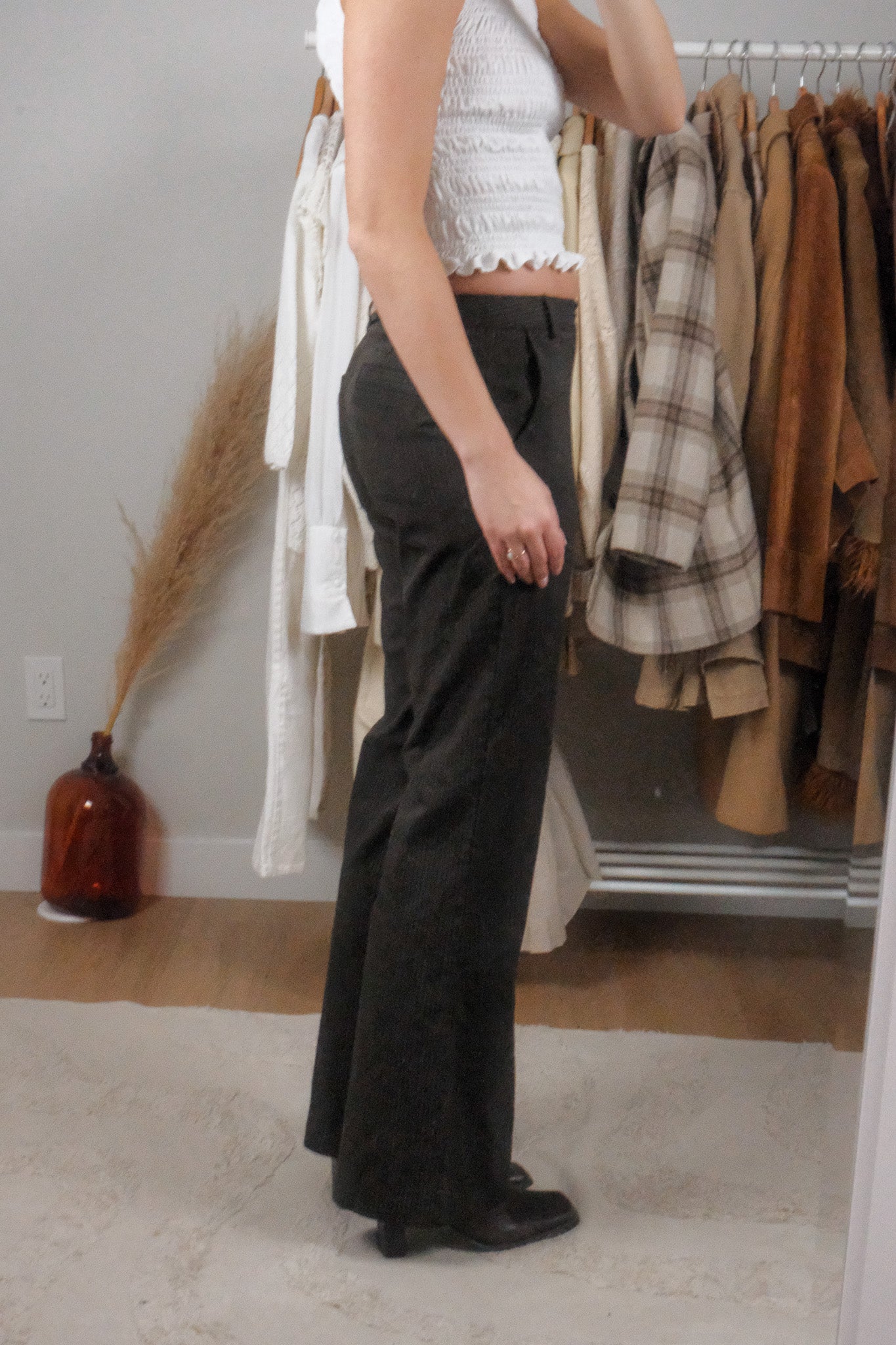 Vintage x Midrise Pinstriped Pants (2)