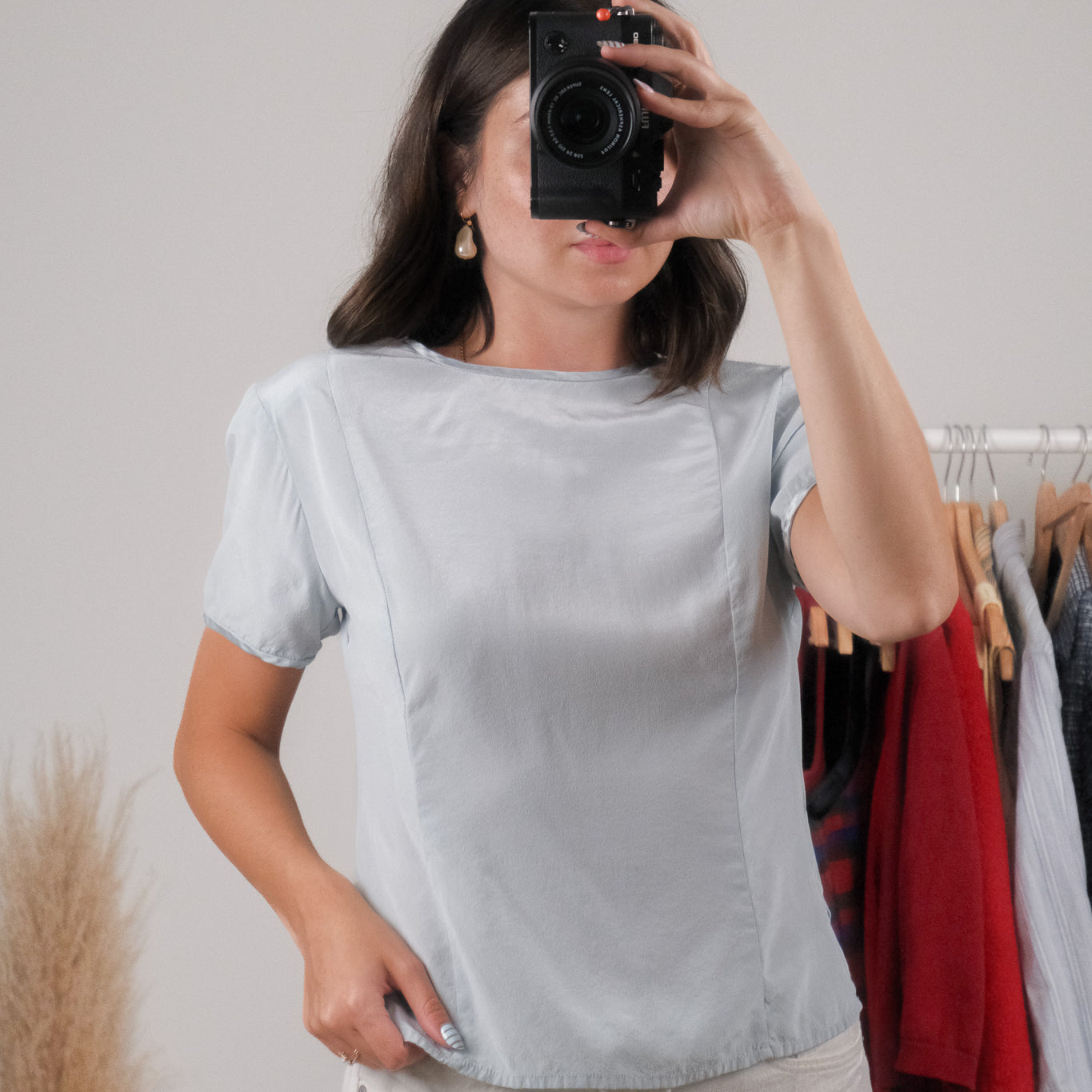 Vintage x 100% Silk Blouse (S)