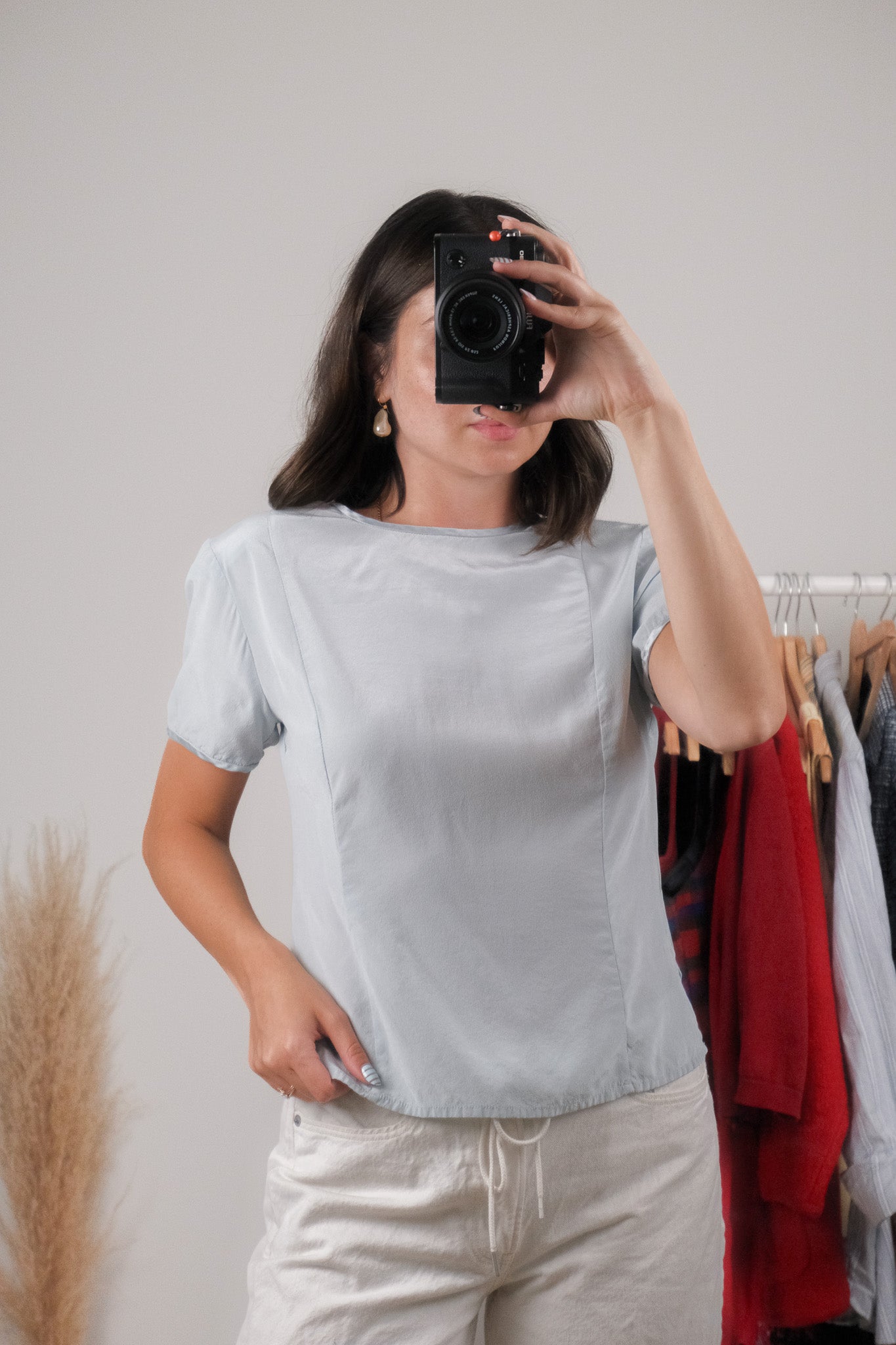 Vintage x 100% Silk Blouse (S)
