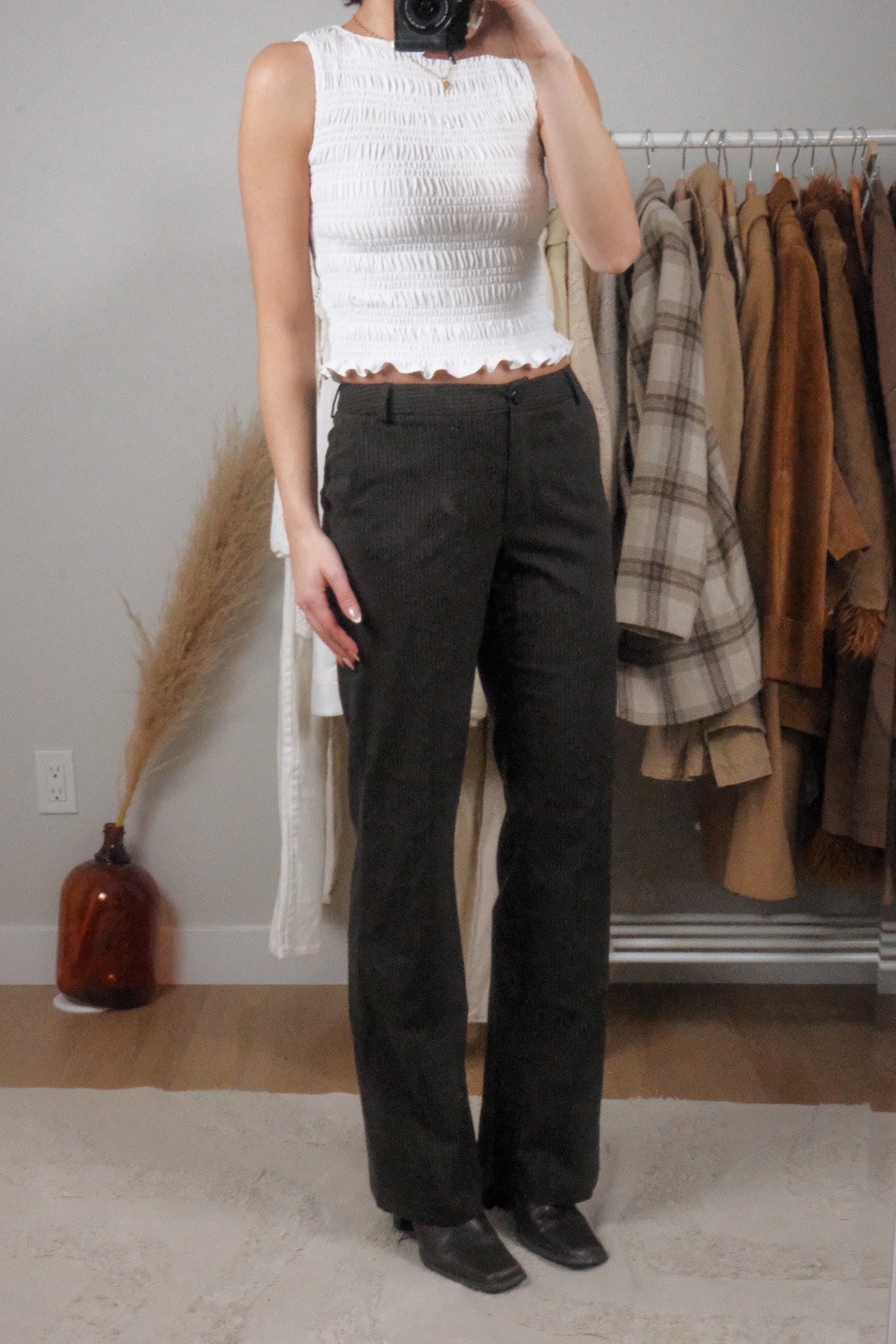 Vintage x Midrise Pinstriped Pants (2)