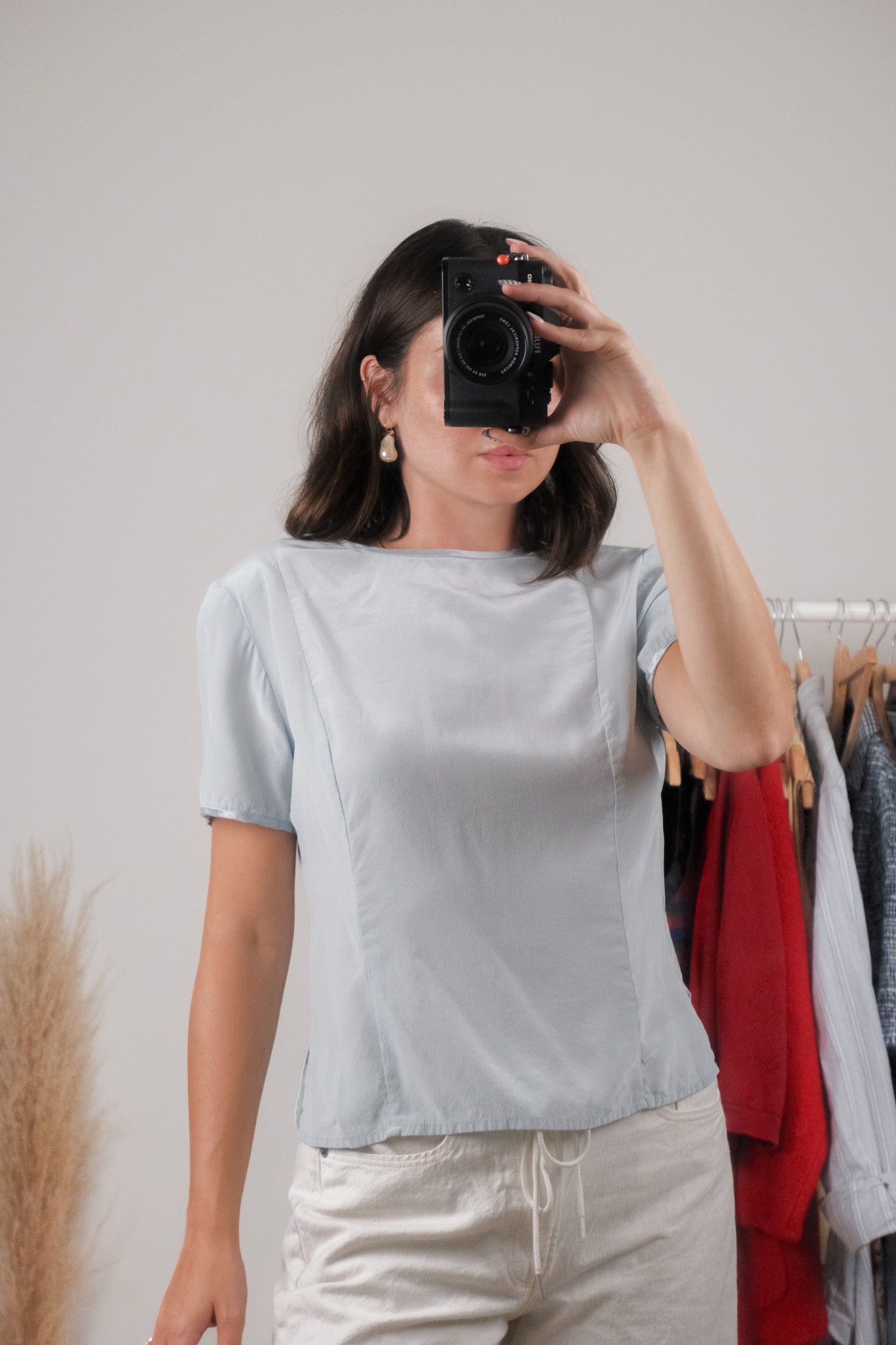 Vintage x 100% Silk Blouse (S)
