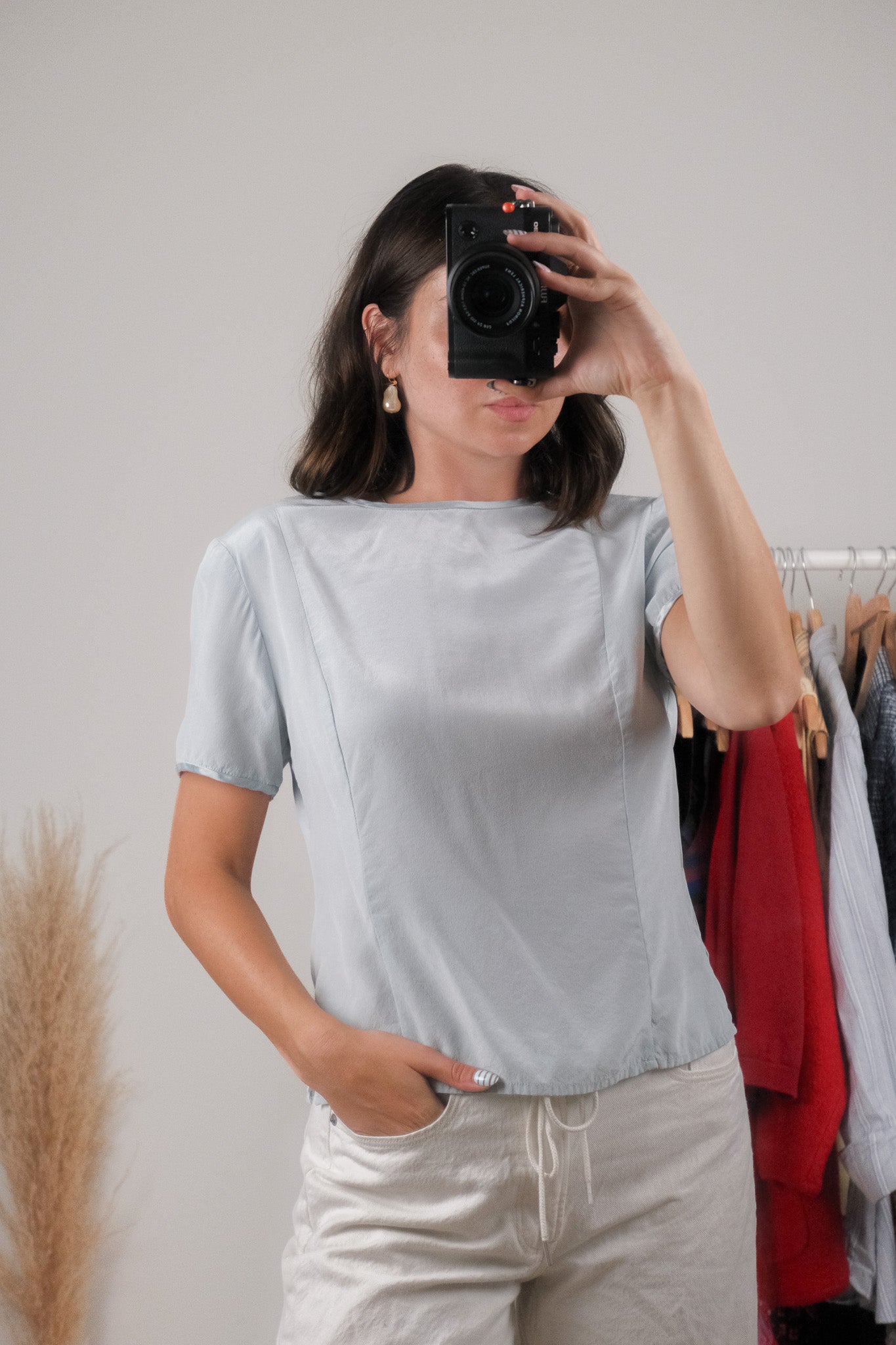 Vintage x 100% Silk Blouse (S)