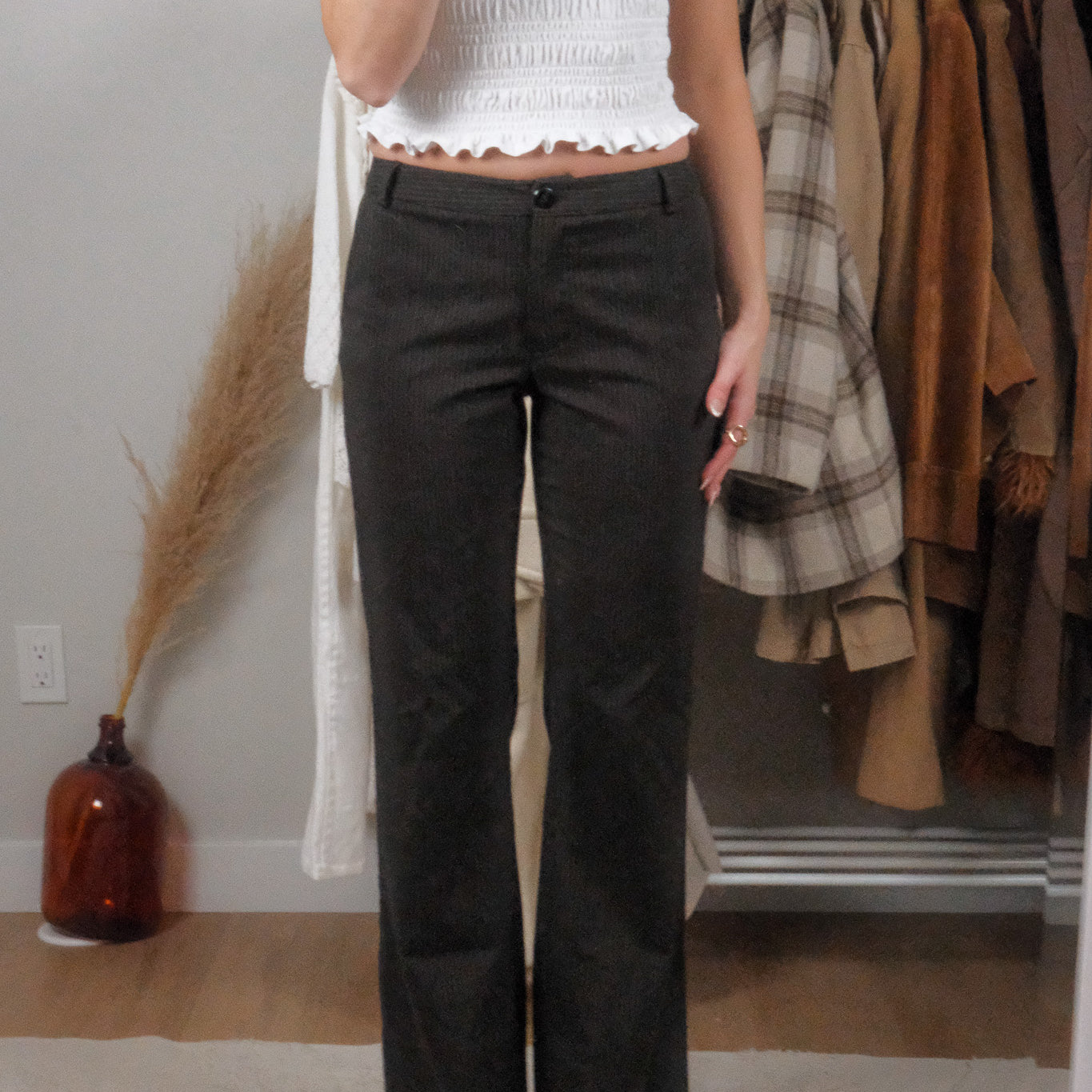 Vintage x Midrise Pinstriped Pants (2)