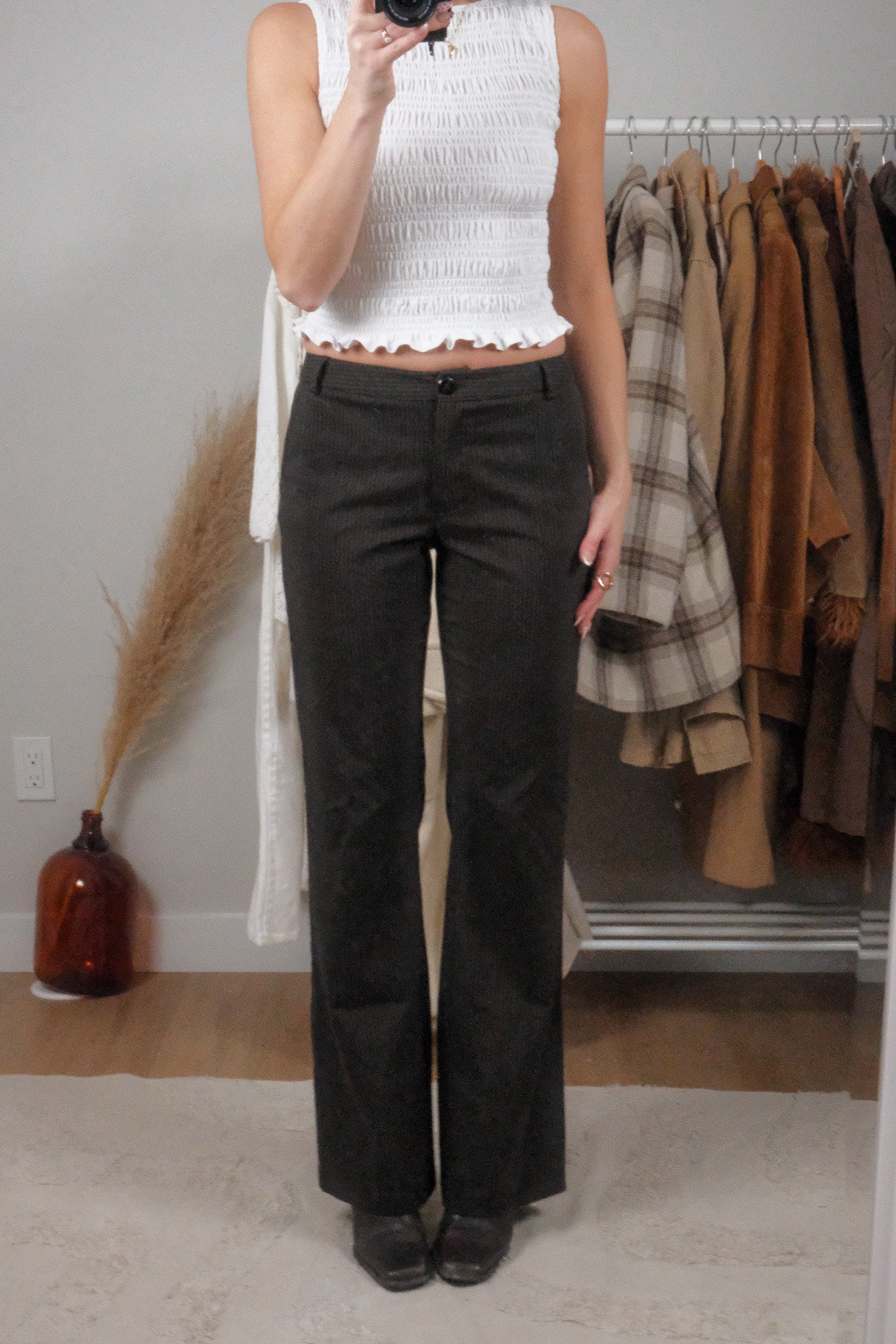 Vintage x Midrise Pinstriped Pants (2)