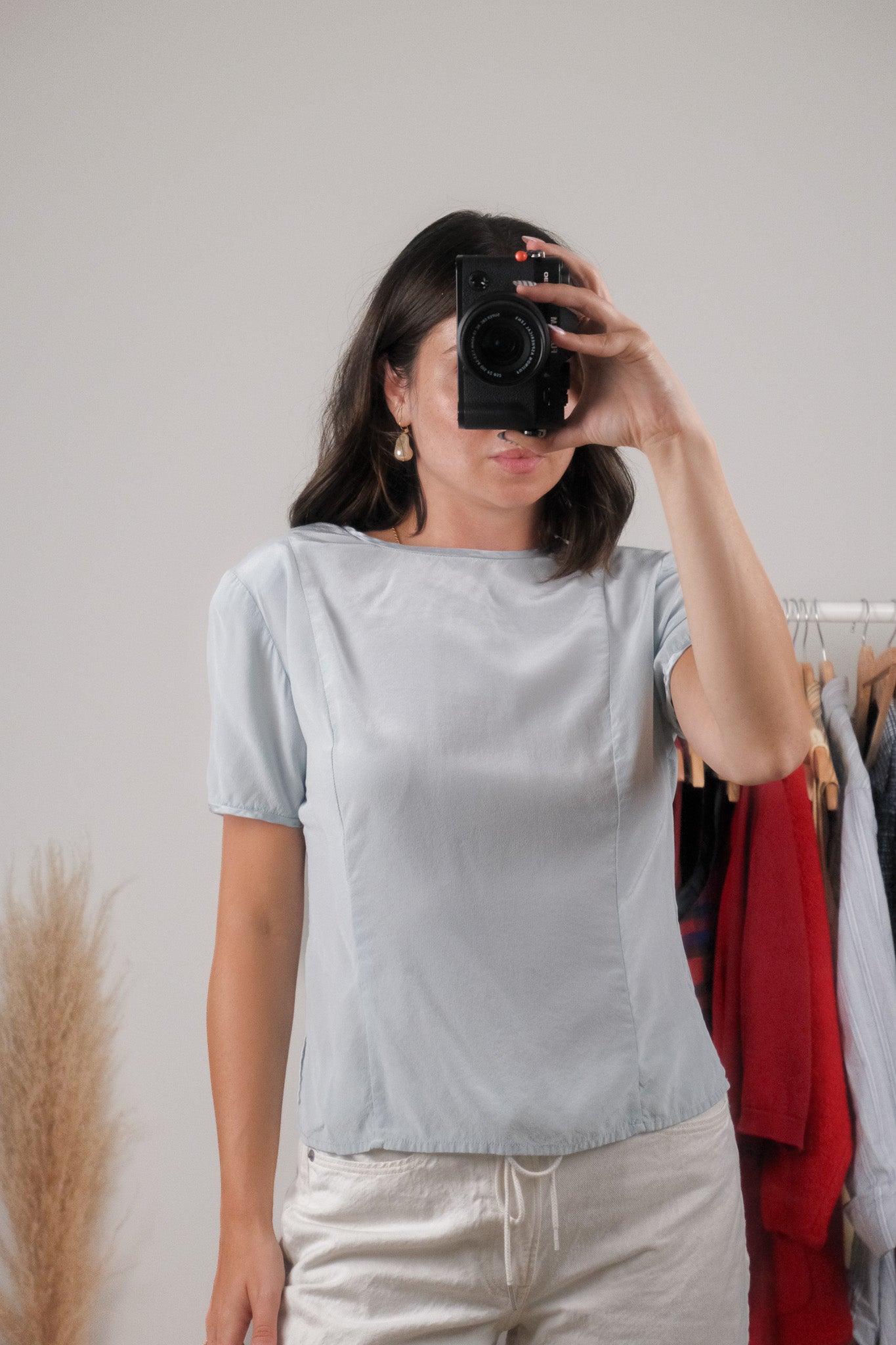 Vintage x 100% Silk Blouse (S)