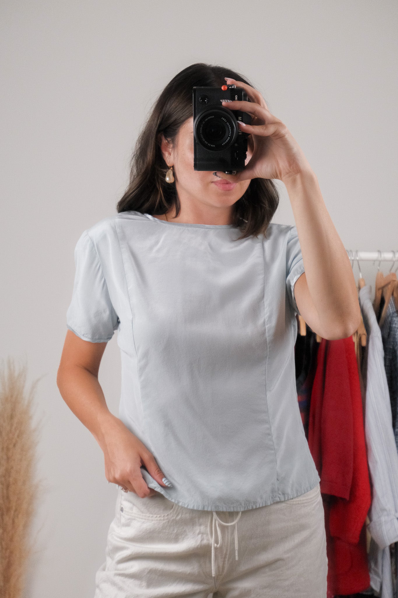 Vintage x 100% Silk Blouse (S)