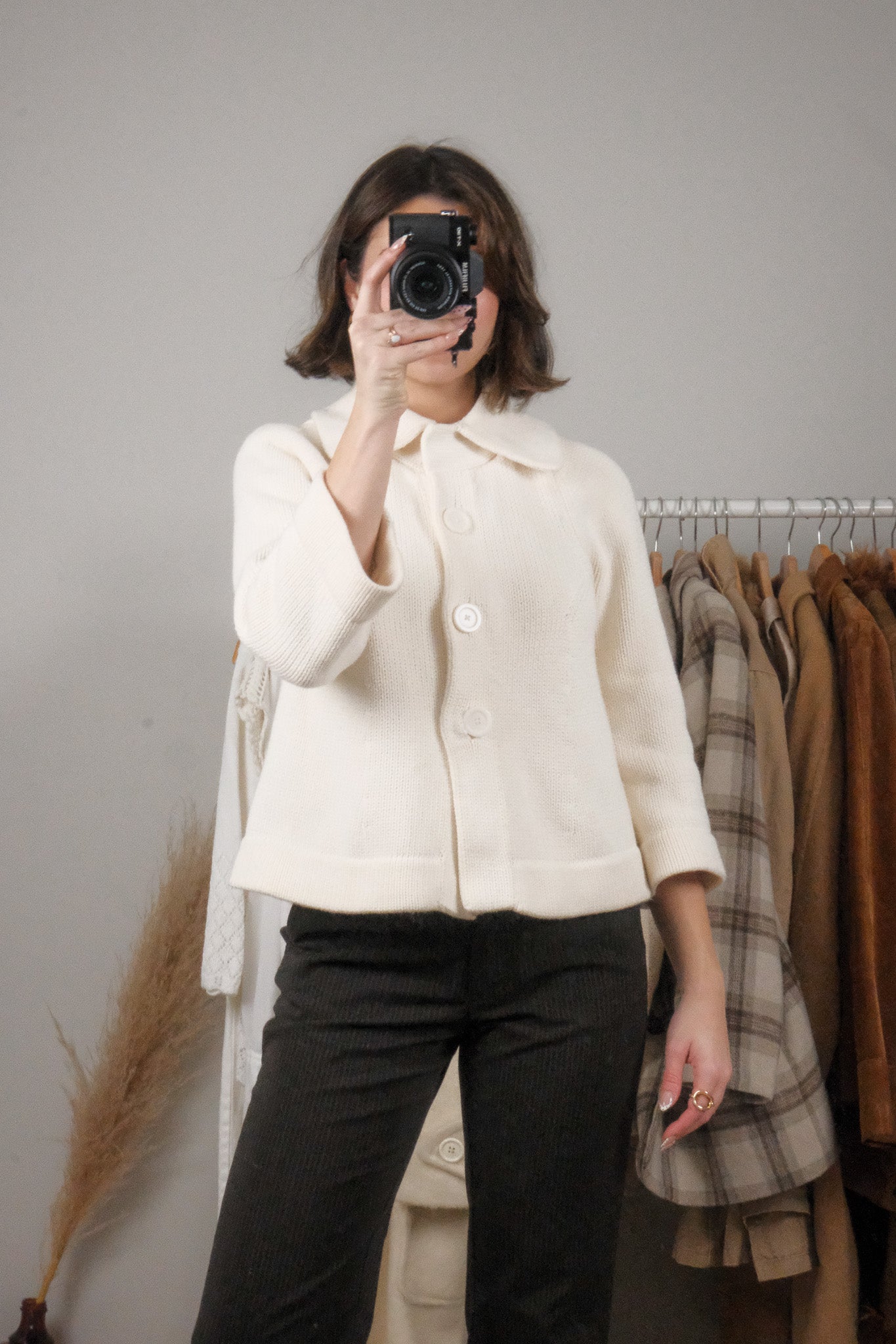 Banana Republic x Cotton Chunky 3/4 Sleeve Cardigan (S)